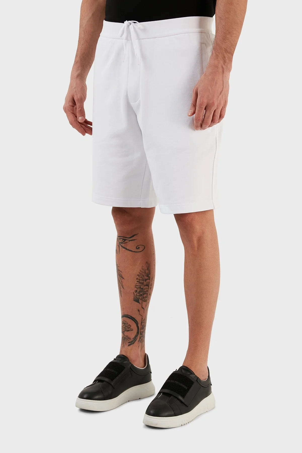 Armani Exchange % 100 Pamuk Regular Fit Cepli Erkek Bermuda 8NZSPQ ZJ1ZZ 1100 BEYAZ - 3