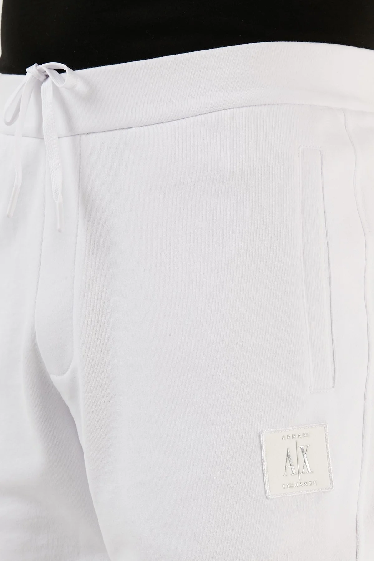 Armani Exchange % 100 Pamuk Regular Fit Cepli Erkek Bermuda 8NZSPQ ZJ1ZZ 1100 BEYAZ - 5