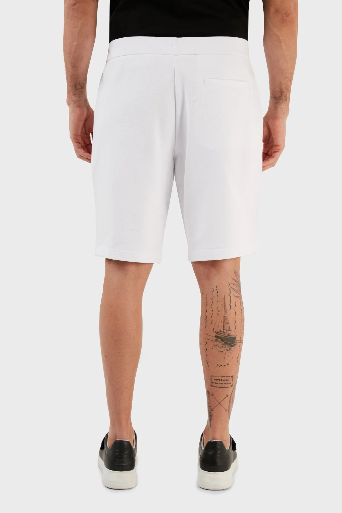 Armani Exchange % 100 Pamuk Regular Fit Cepli Erkek Bermuda 8NZSPQ ZJ1ZZ 1100 BEYAZ - 6