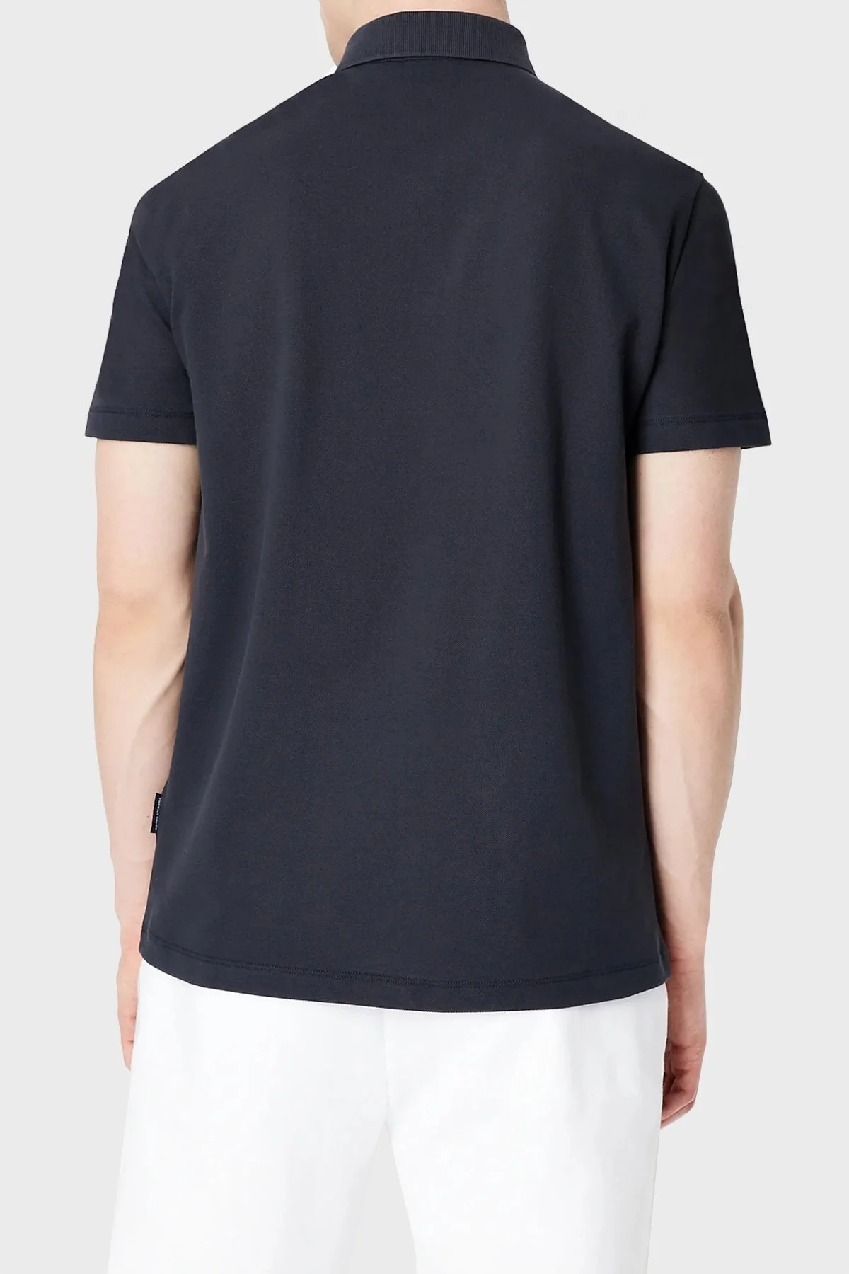 Armani Exchange % 100 Pamuk Regular Fit Düğmeli Polo T Shirt Erkek Polo Yaka T Shirt 3RZFCA ZJMBZ 1510 LACİVERT - 2