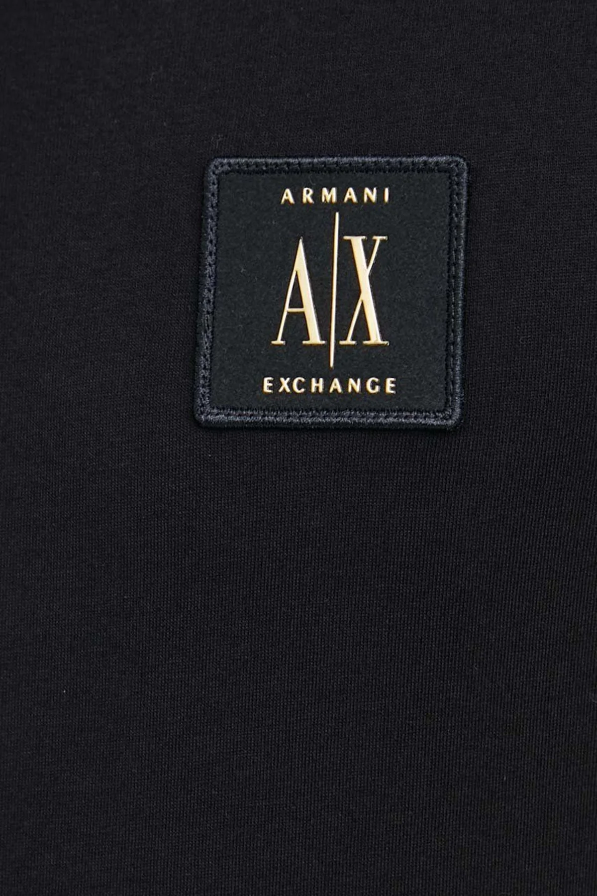 Armani Exchange % 100 Pamuk Regular Fit Düğmeli Polo T Shirt Erkek Polo Yaka T Shirt 8NZFPQ ZJH4Z 1200 SİYAH - 3