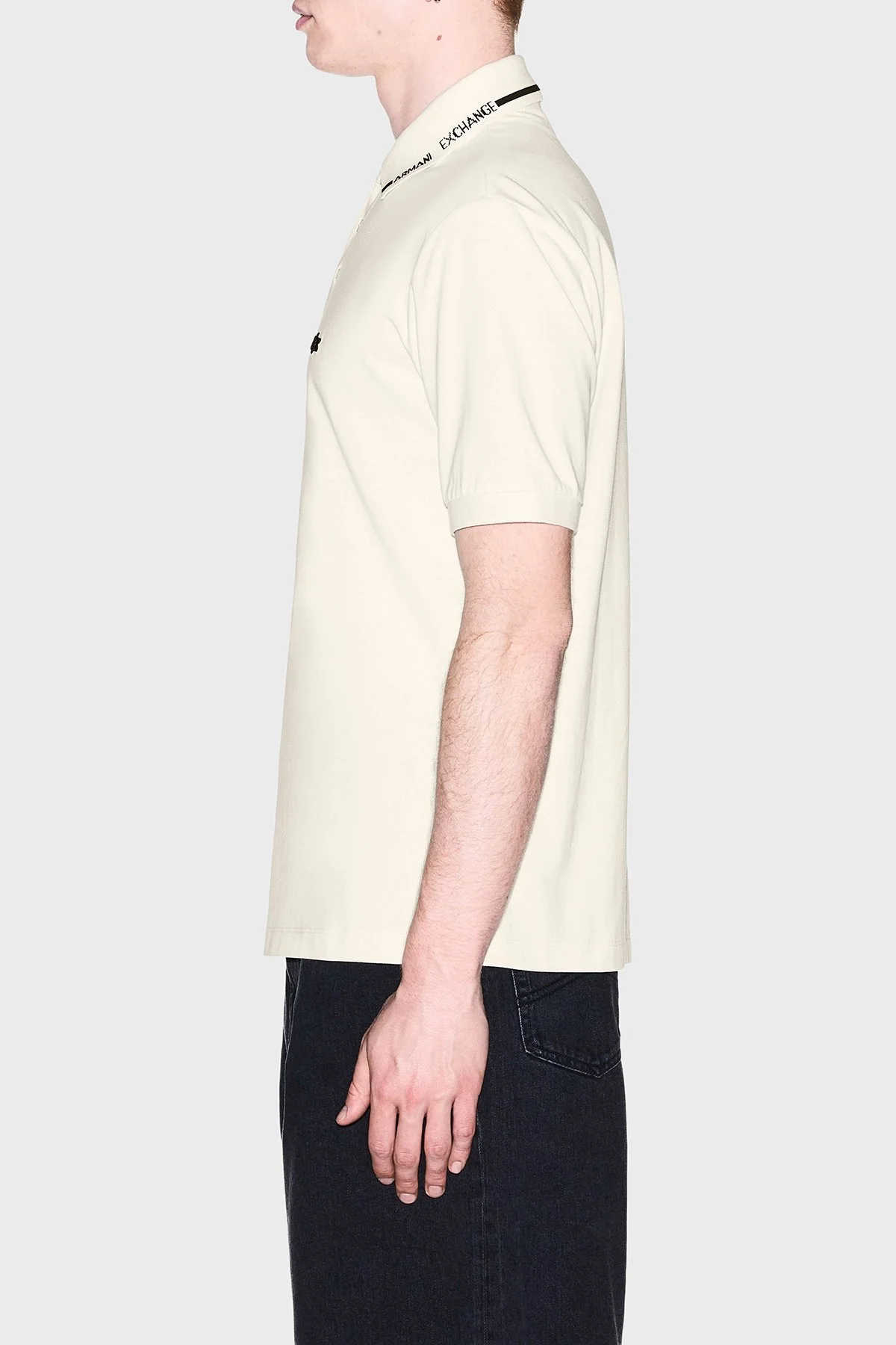 Armani Exchange % 100 Pamuk Regular Fit Düğmeli Erkek Polo XM002932 AF13026 U0007 Kırık beyaz - 4