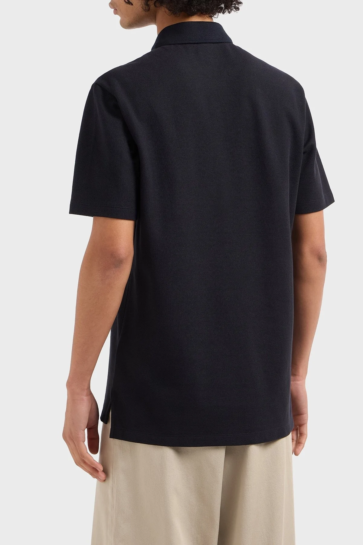 Armani Exchange % 100 Pamuk Regular Fit Düğmeli Erkek Polo Yaka T Shirt XM000356 AF12758 UB101 LACİVERT - 8