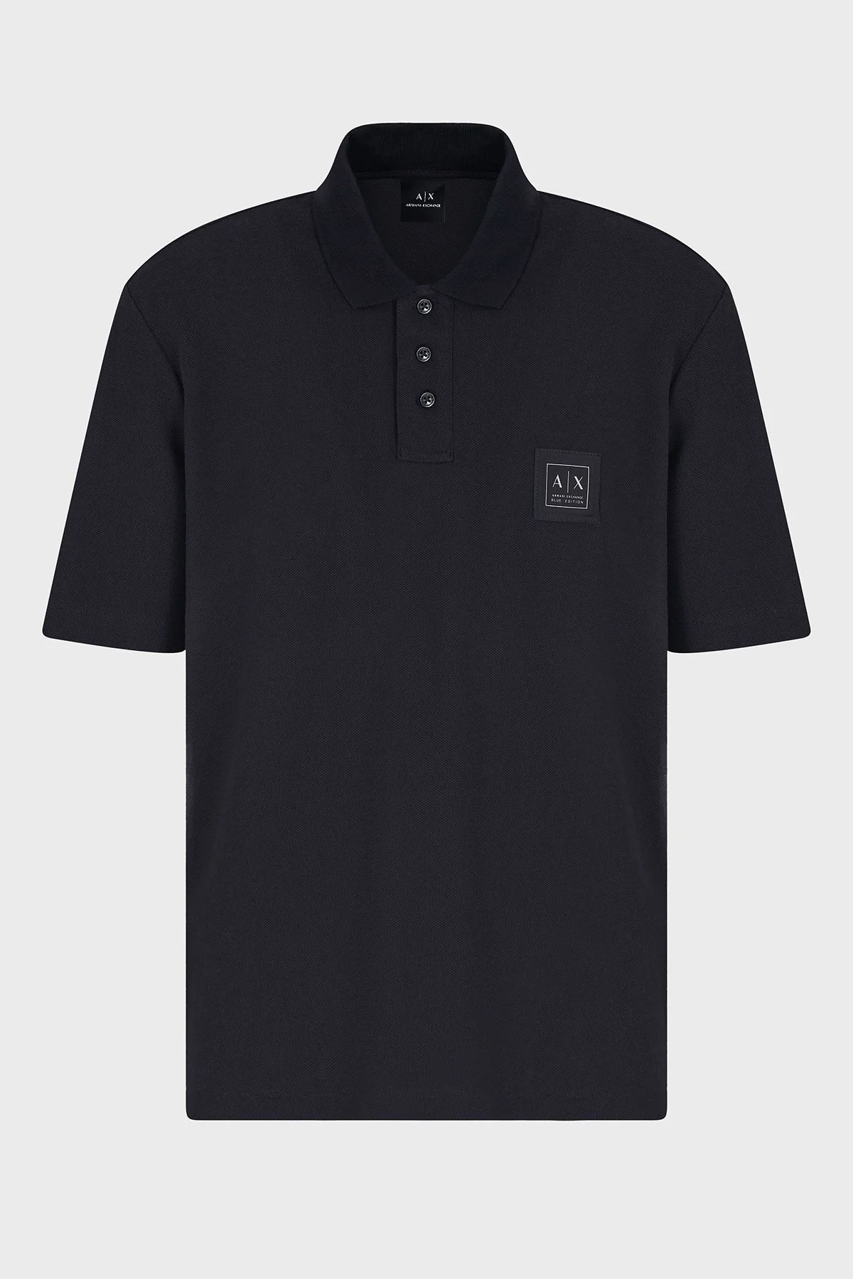 Armani Exchange % 100 Pamuk Regular Fit Düğmeli Erkek Polo Yaka T Shirt XM000356 AF12758 UB101 LACİVERT - 10
