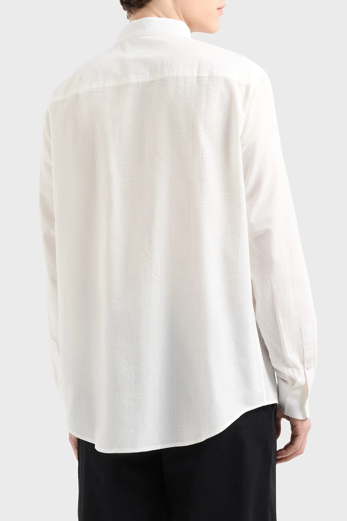 Armani Exchange % 100 Pamuk Regular Fit Erkek Gömlek XM000429 AF13141 U0009 BEYAZ - 8