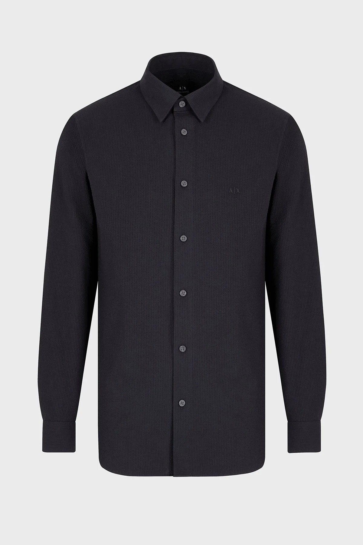 Armani Exchange % 100 Pamuk Regular Fit Erkek Gömlek XM000429 AF13141 UB101 LACİVERT - 10