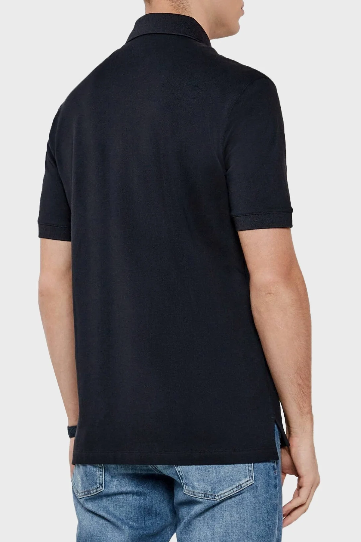 Armani Exchange % 100 Pamuk Regular Fit Erkek Polo Yaka T Shirt XM000330 AF10366 UB101 LACİVERT - 7