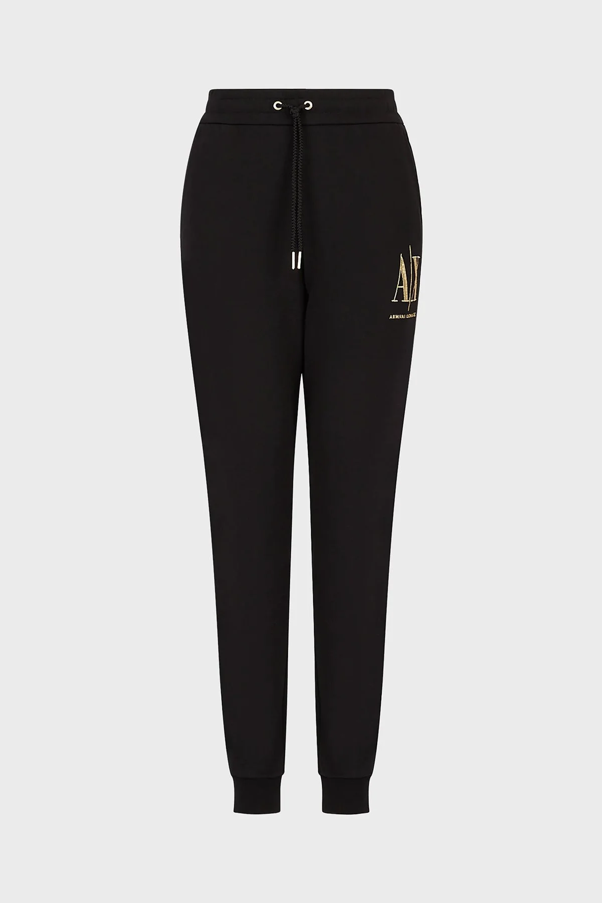 Armani Exchange % 100 Pamuk Regular Fit Jogger Spor Bayan Pantolon 8NYPMX YJ68Z 1200 SİYAH - 5