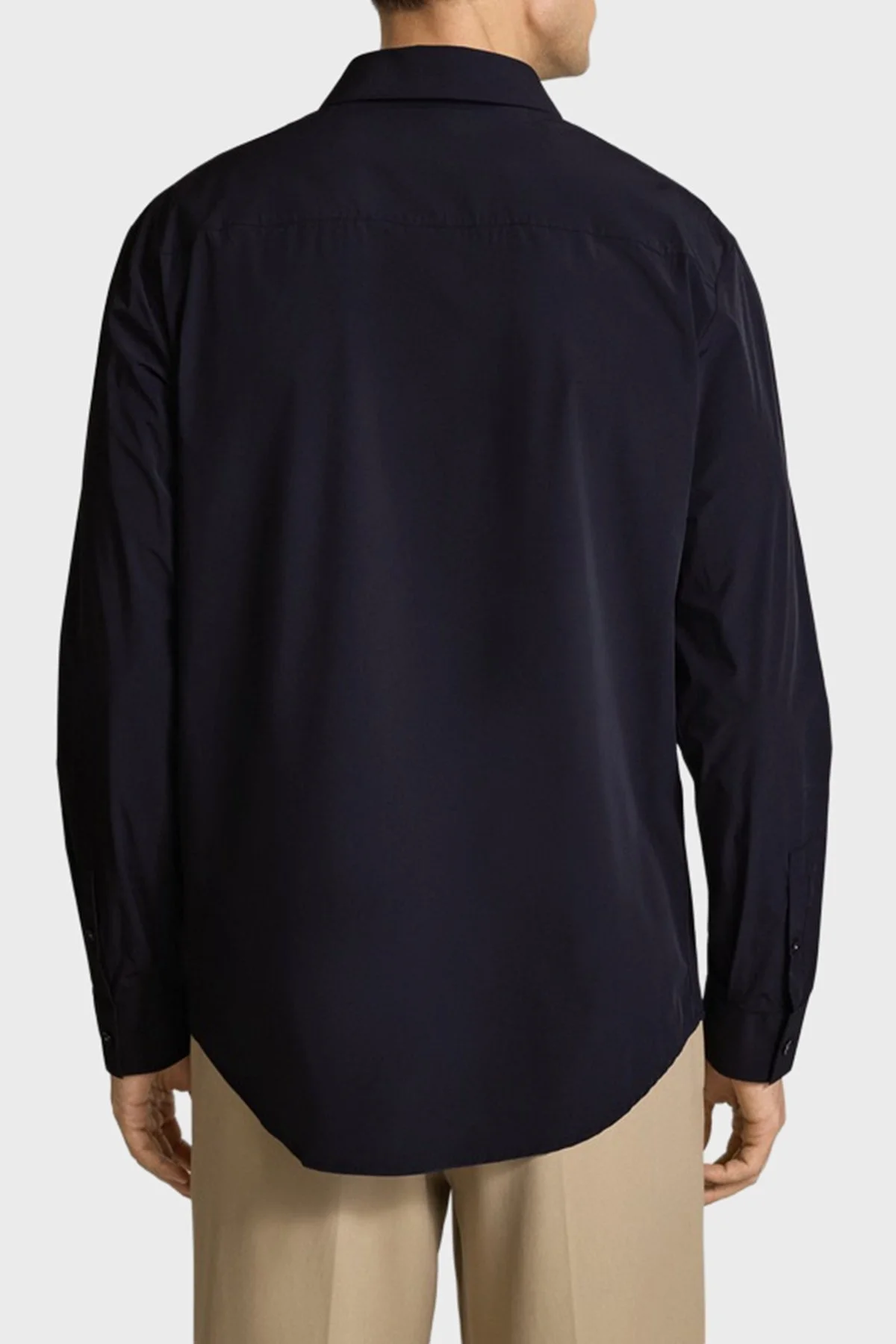 Armani Exchange % 100 Pamuk Regular Fit Klasik Yaka Erkek Gömlek XM001567 AF19193 UB101 LACİVERT - 3