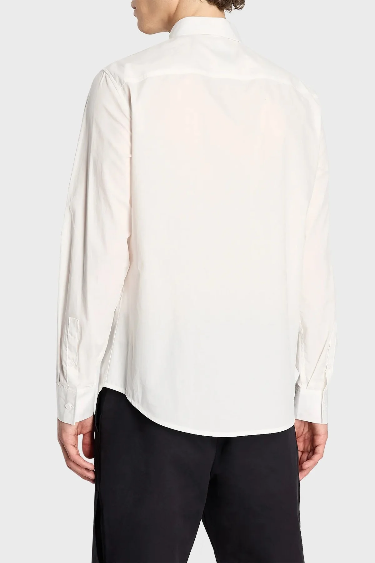 Armani Exchange % 100 Pamuk Regular Fit Logo Detaylı Erkek Gömlek 6RZC03 ZNXLZ 1116 BEYAZ - 2
