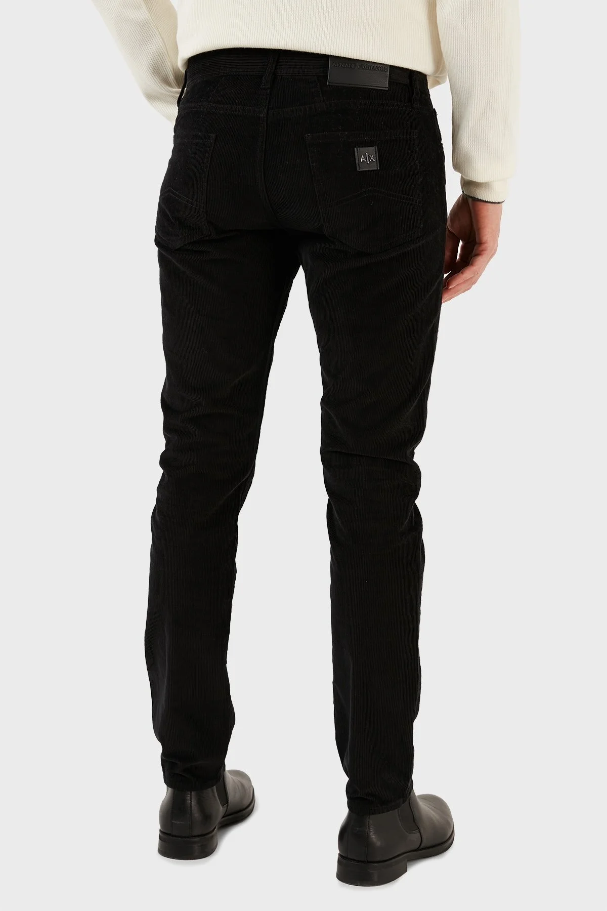 Armani Exchange % 100 Pamuk Slim Fit J13 Jeans Erkek Kot Pantolon 6LZJ13 ZNUHZ 1200 SİYAH - 4