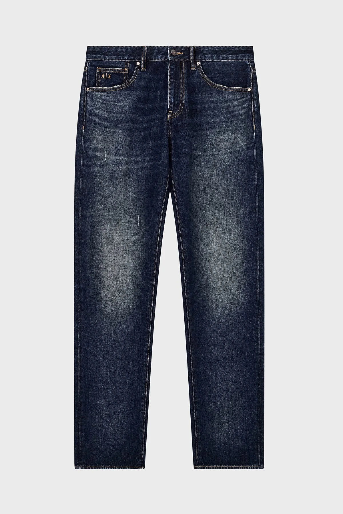 Armani Exchange %100 Pamuk Straight Fit Normal Bel Jeans Erkek Kot Pantolon XM000069 AF28151 MB010 Lacivert - 6