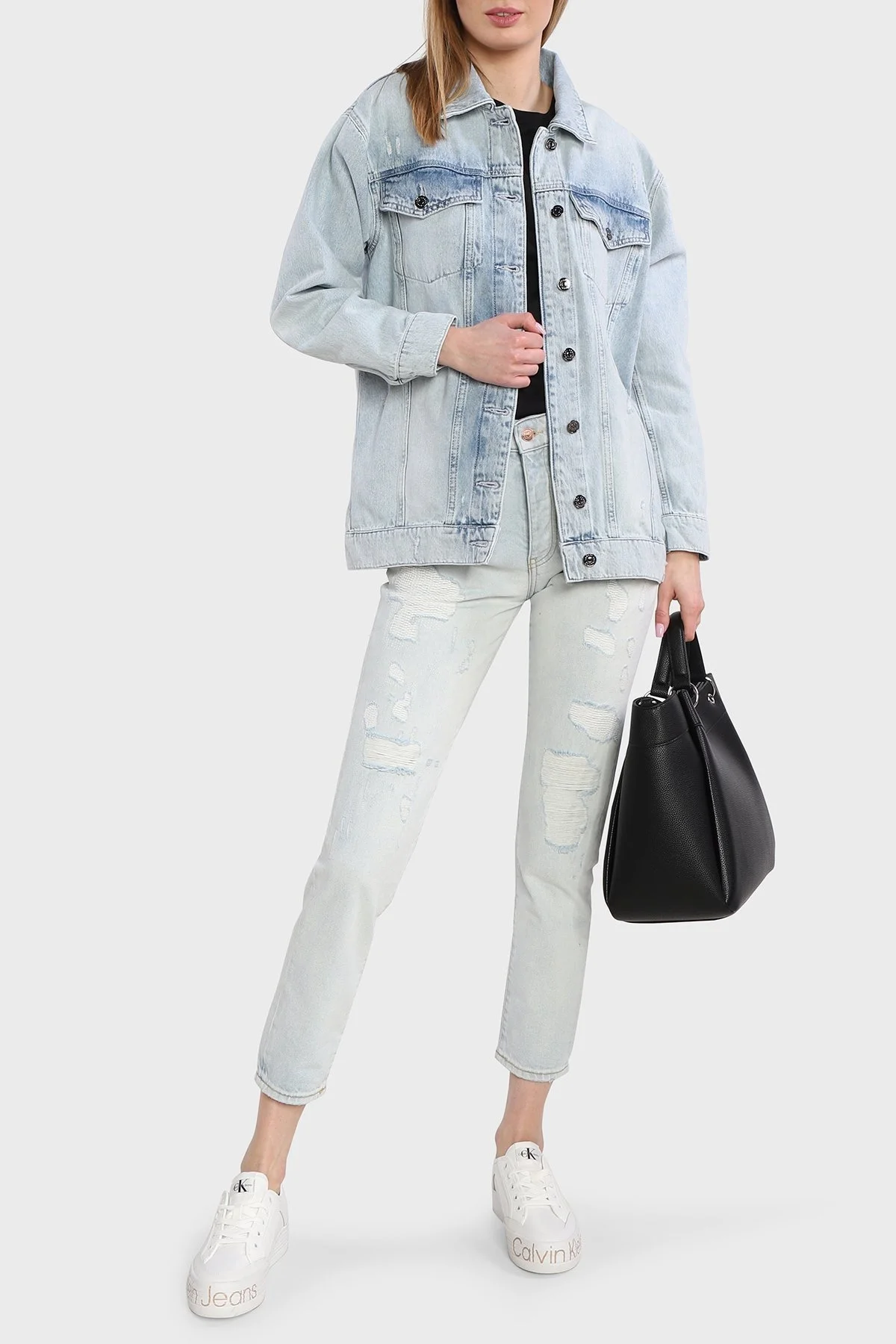 Armani Exchange % 100 Pamuk Yüksek Bel Slim Fit J51 Jeans Bayan Kot Pantolon 3RYJ51 Y1MVZ 1500 LACİVERT - 4