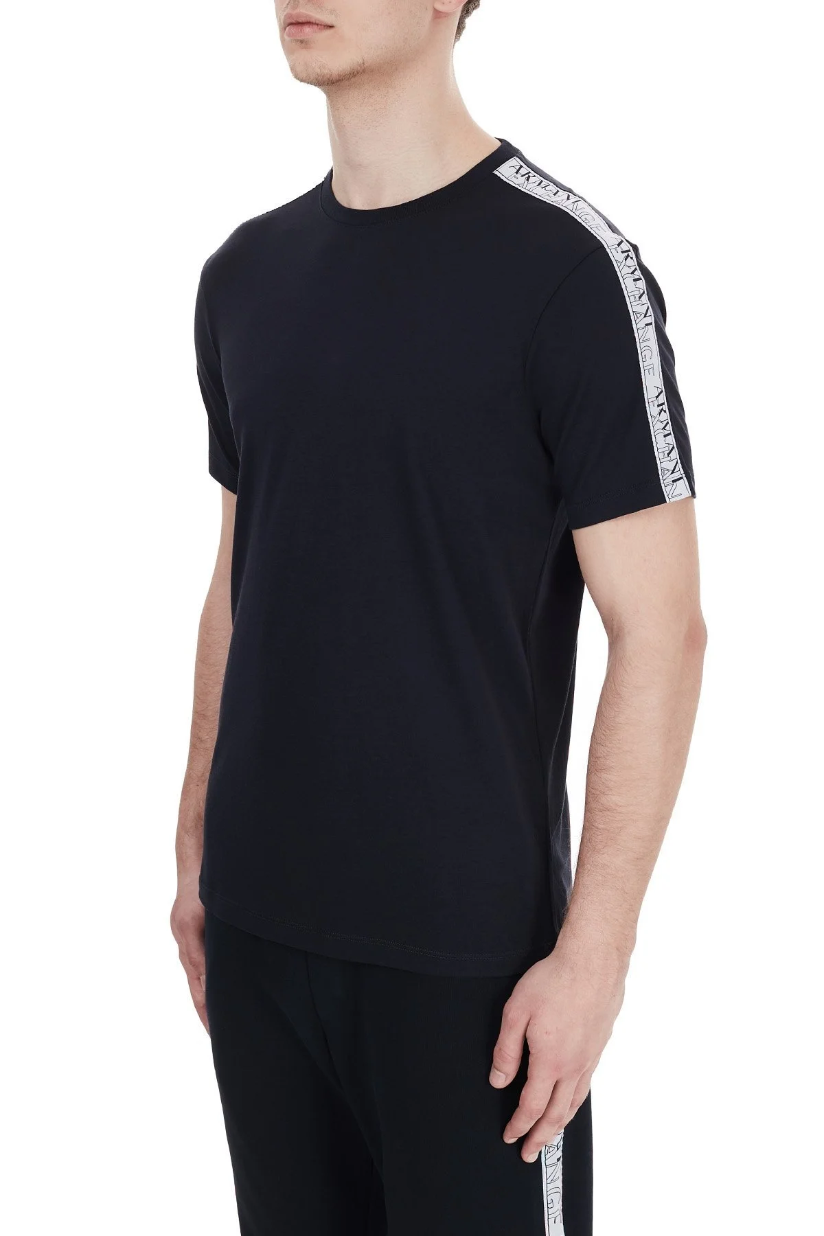 Armani Exchange % 100 Pamuklu Bisiklet Yaka T-shirt Erkek T Shirt 6HZMFM ZJH4Z 1510 LACİVERT - 3