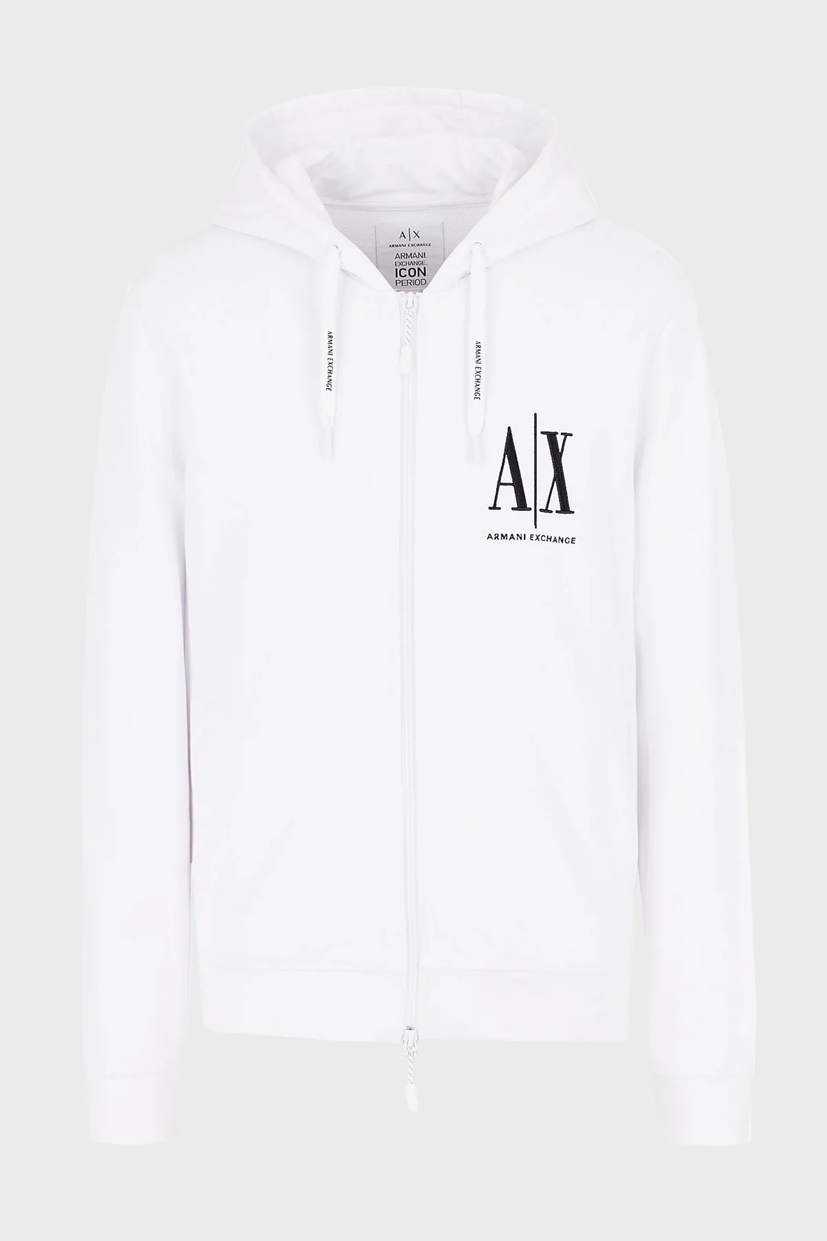 Armani Exchange % 100 Pamuklu Kapüşonlu Erkek Sweat 8NZMPP ZJ1ZZ 1100 BEYAZ - 6