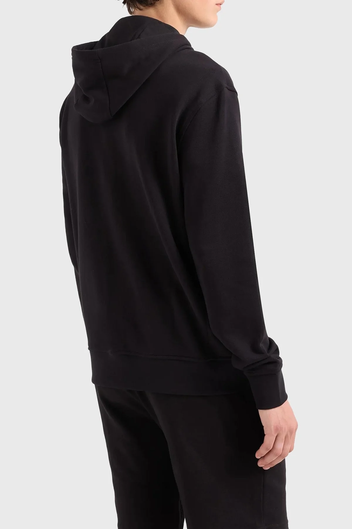 Armani Exchange % 100 Pamuklu Fermuarlı Erkek Sweat 8NZM95 ZJKRZ 1200 SİYAH - 9