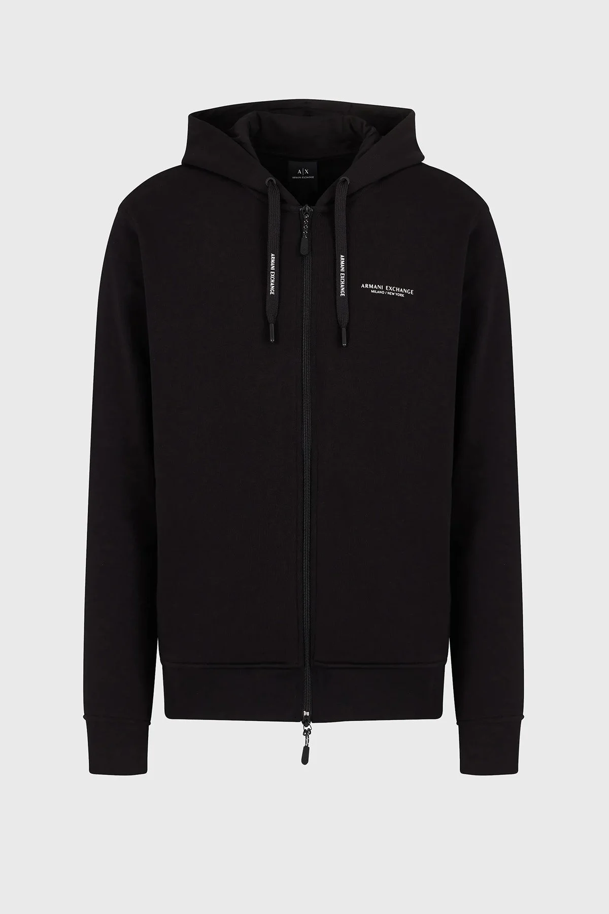 Armani Exchange % 100 Pamuklu Fermuarlı Erkek Sweat 8NZM95 ZJKRZ 1200 SİYAH - 12
