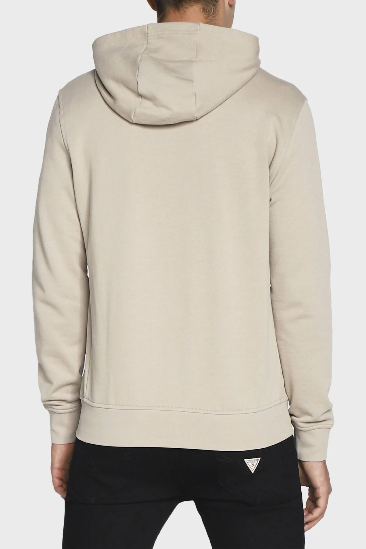 Armani Exchange % 100 Pamuklu Kapüşonlu Fermuarlı Erkek Sweat 8NZM95 ZJKRZ 6711 BEJ - 3