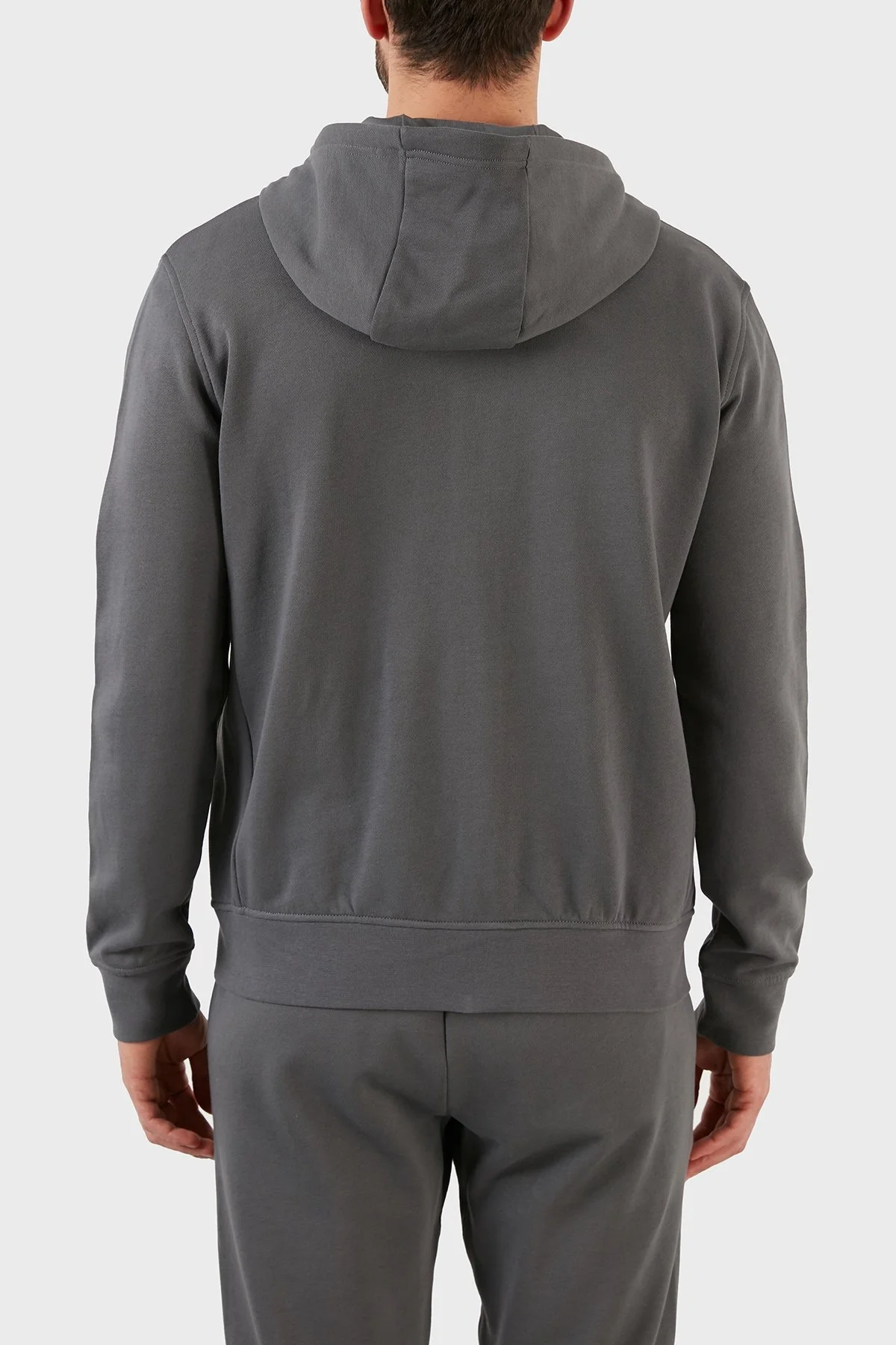 Armani Exchange % 100 Pamuklu Loose Fit Kapüşonlu Erkek Sweat 8NZM95 ZJKRZ 1965 FÜME - 7