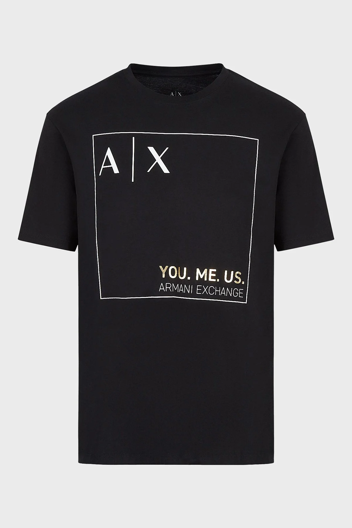 Armani Exchange % 100 Pamuklu Regular Fit Bisiklet Yaka Erkek T Shirt 6LZTAY ZJFCZ 1200 SİYAH - 4