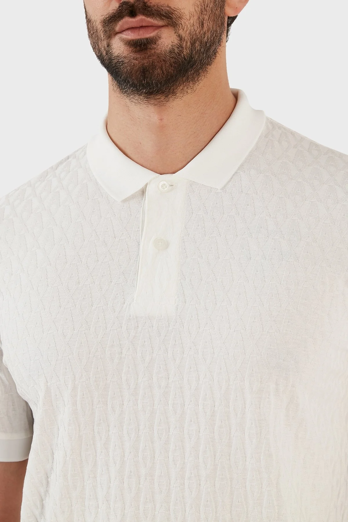 Armani Exchange % 100 Pamuklu Regular Fit Erkek Polo T Shirt 3RZFLA ZJ2ZZ 1116 BEYAZ - 2