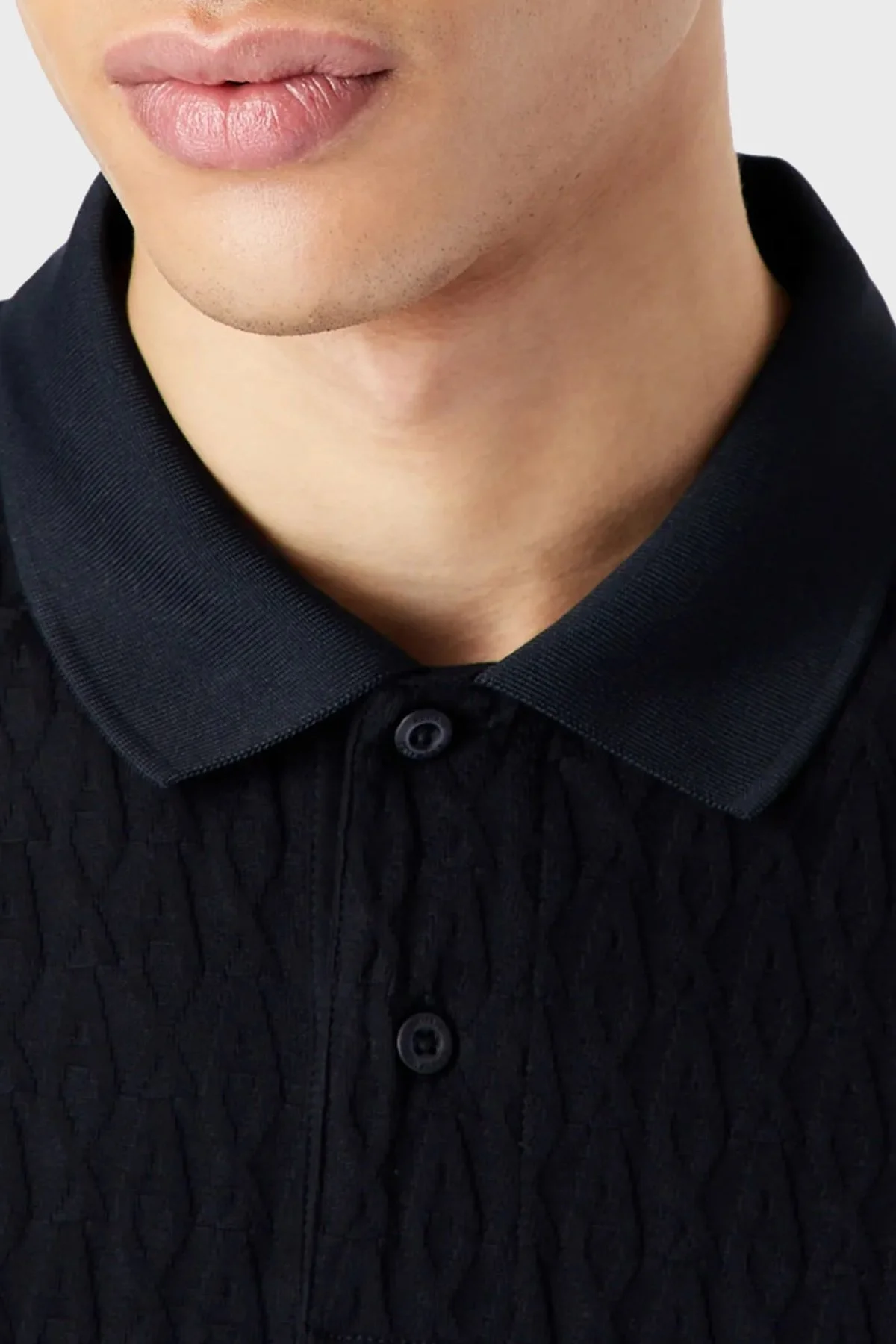 Armani Exchange % 100 Pamuklu Regular Fit Polo T Shirt Erkek Polo Yaka T Shirt 3RZFLA ZJ2ZZ 1583 LACİVERT - 3