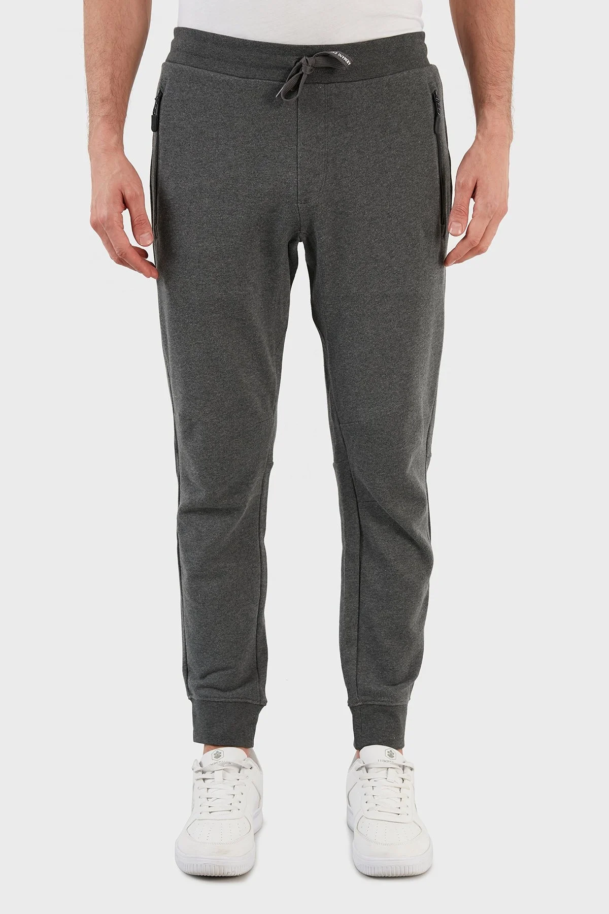 Armani Exchange % 100 Pamuklu Regular Fit Jogger Spor Erkek Pantolon 8NZP73 ZJKRZ 3909 ANTRASİT - 2