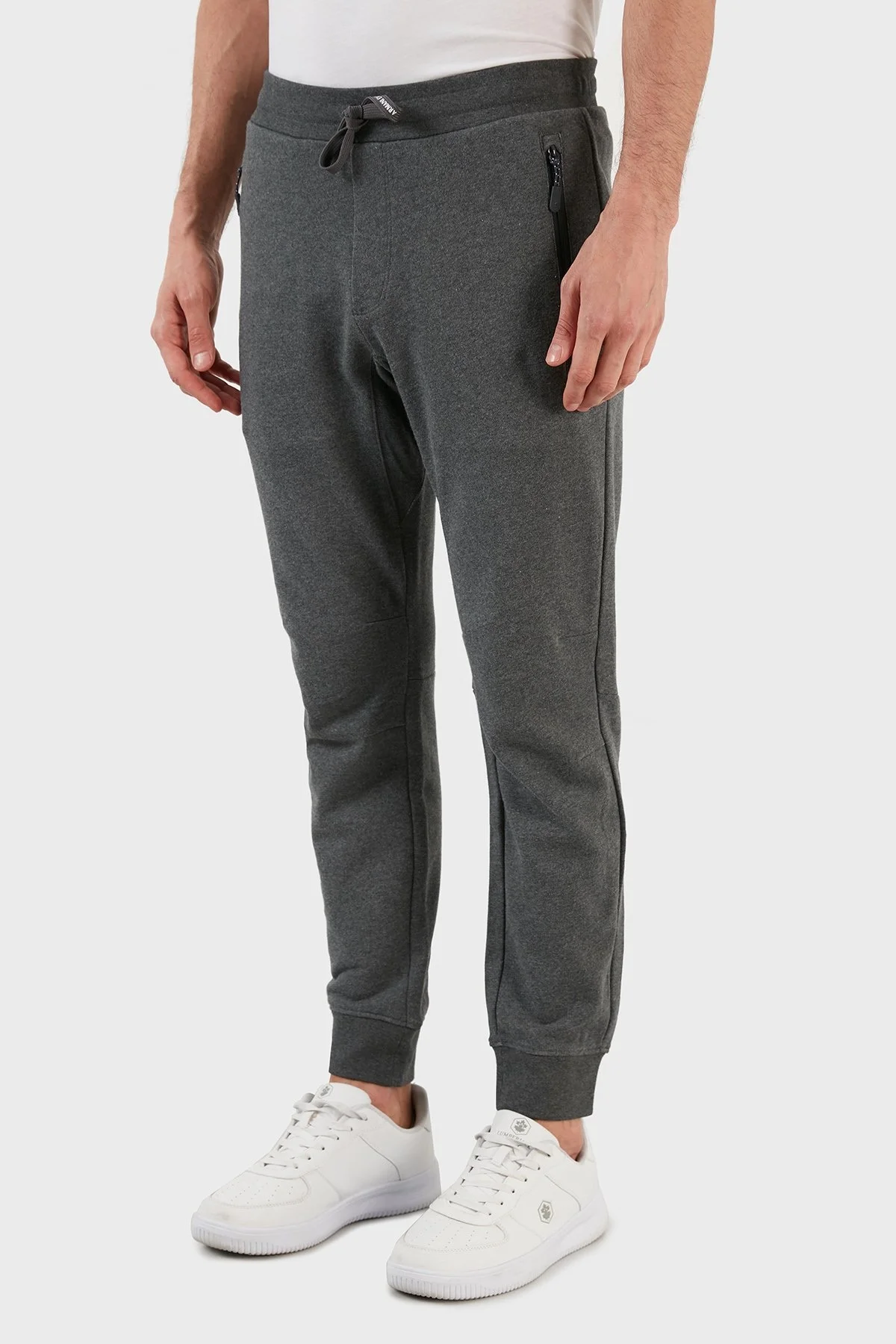 Armani Exchange % 100 Pamuklu Regular Fit Jogger Spor Erkek Pantolon 8NZP73 ZJKRZ 3909 ANTRASİT - 3