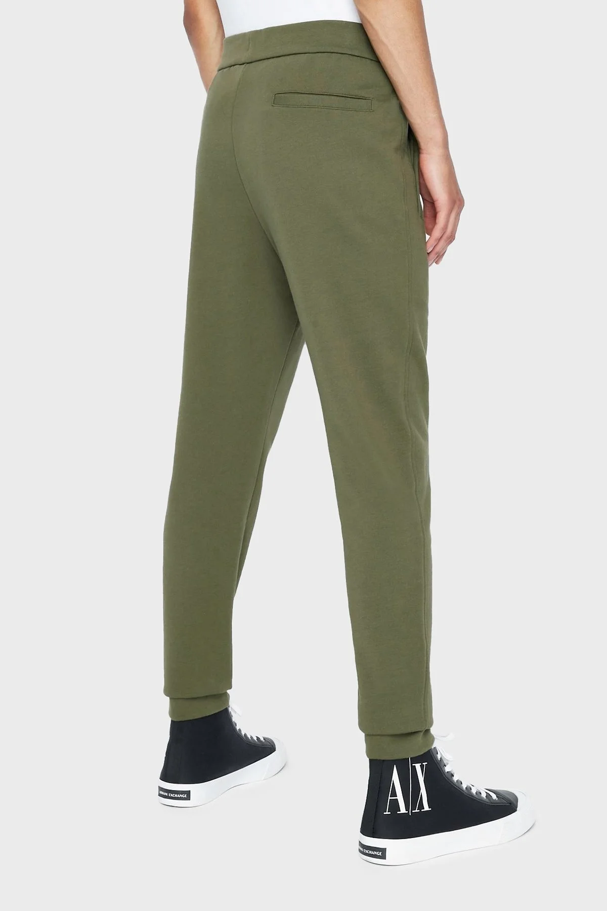 Armani Exchange % 100 Pamuklu Regular Fit Jogger Spor Erkek Pantolon 8NZPPA ZJ1ZZ 1871 HAKİ - 3