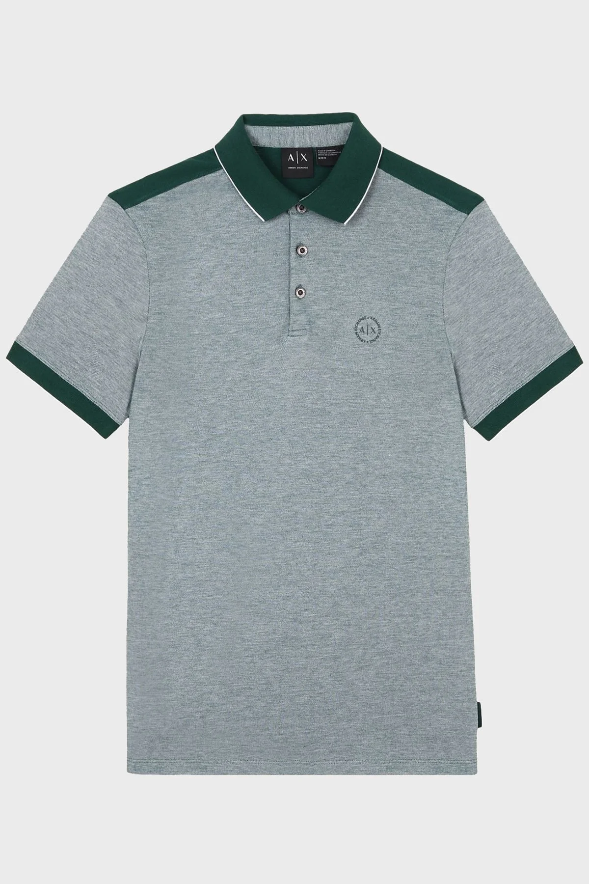 Armani Exchange % 100 Pamuklu Regular Fit T Shirt Erkek Polo 8NZF76 Z8M5Z 1863 HAKİ - 5