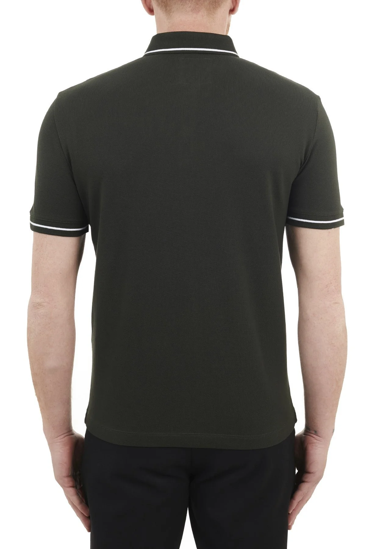 Armani Exchange % 100 Pamuklu T Shirt Erkek Polo 8NZFPA Z8M5Z 1851 HAKİ - 2