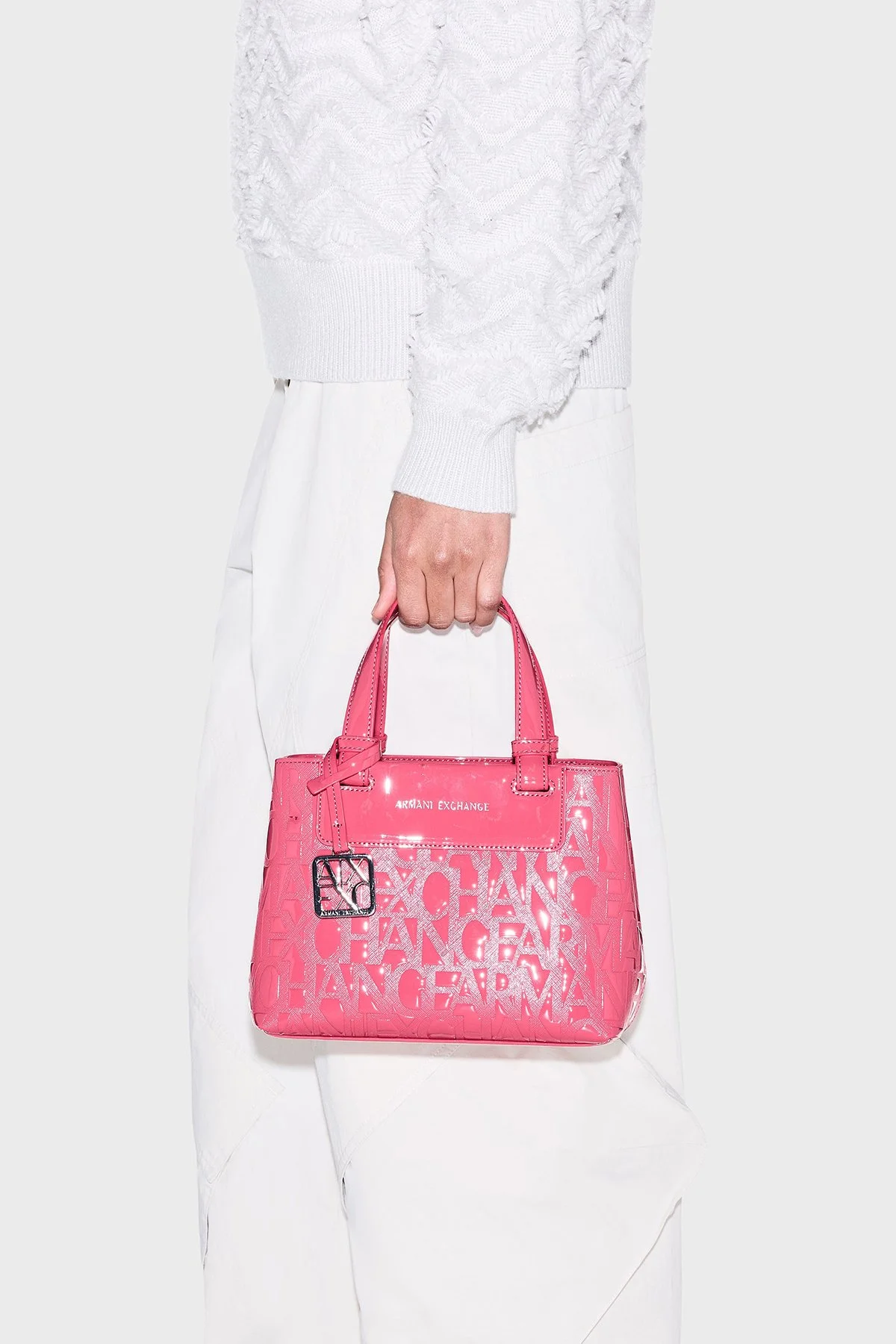 Armani Exchange 4G Logolu Çıkarılabilir Askılı Kadın Çanta XW001576 AF17290 U4235 Pembe - 4