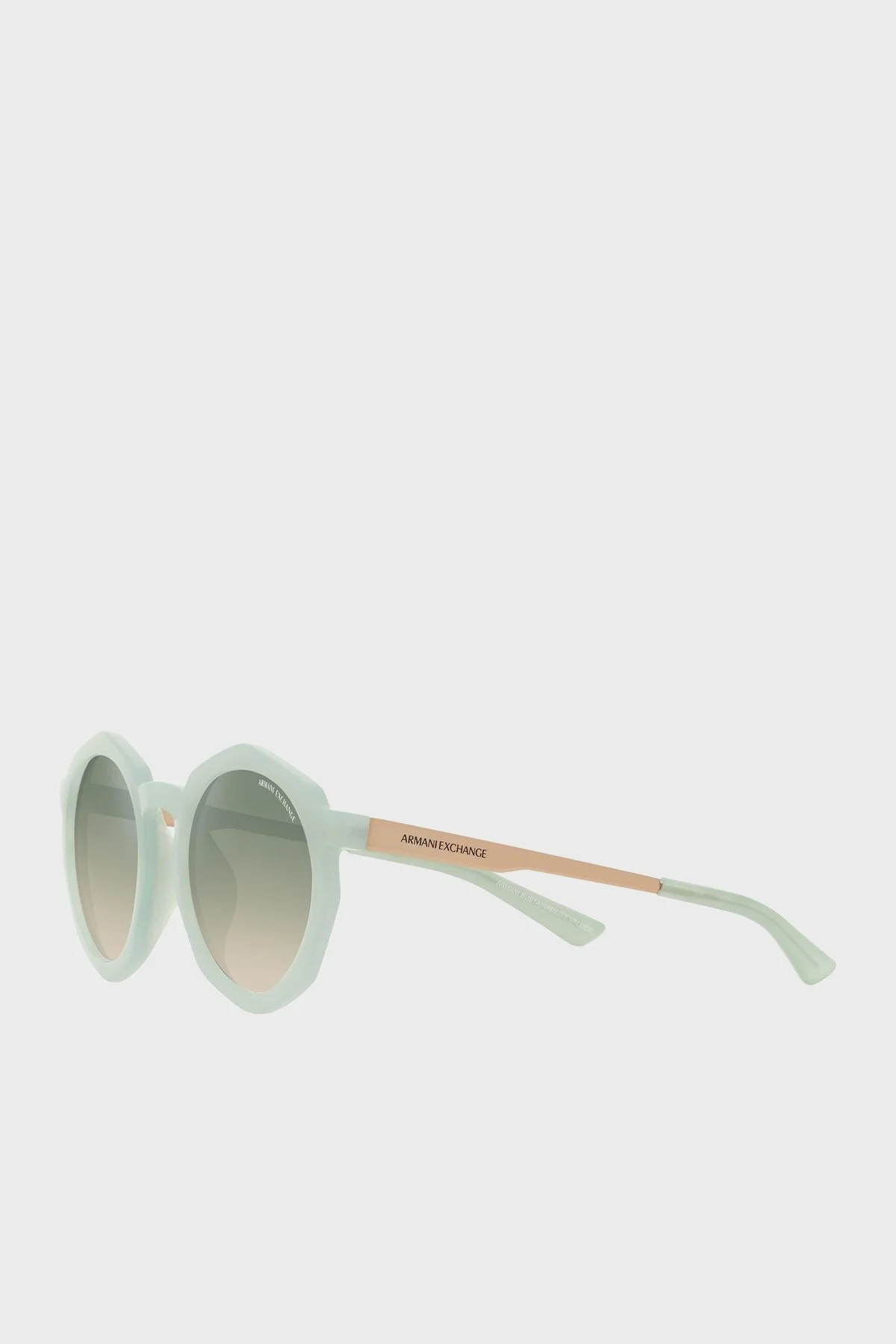 Armani Exchange Asimetrik Aynalı Güneş Bayan Gözlük 0AX4132SU 8160W0 51 Parlak Azur-Degrade Aynalı Güm - 3