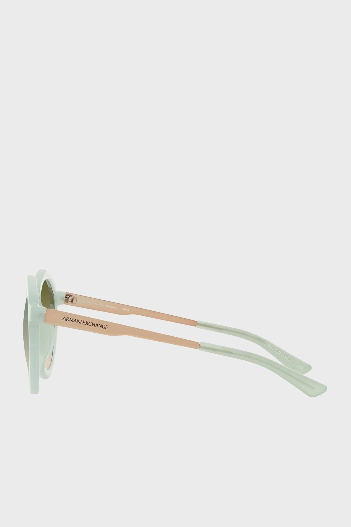 Armani Exchange Asimetrik Aynalı Güneş Bayan Gözlük 0AX4132SU 8160W0 51 Parlak Azur-Degrade Aynalı Güm - 4