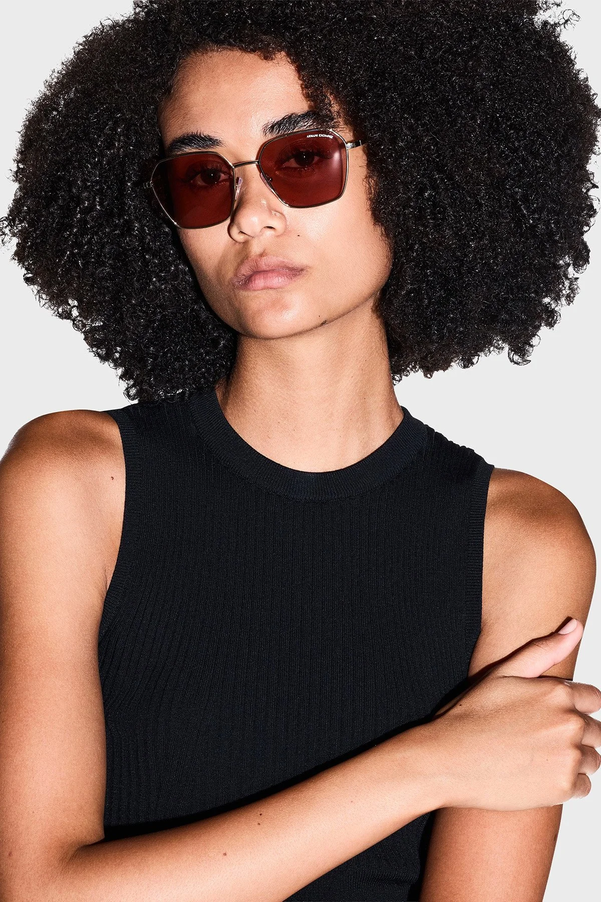 Armani Exchange Asimetrik Güneş Kadın Gözlük 0AX2062S 611096 54 Altın - 2