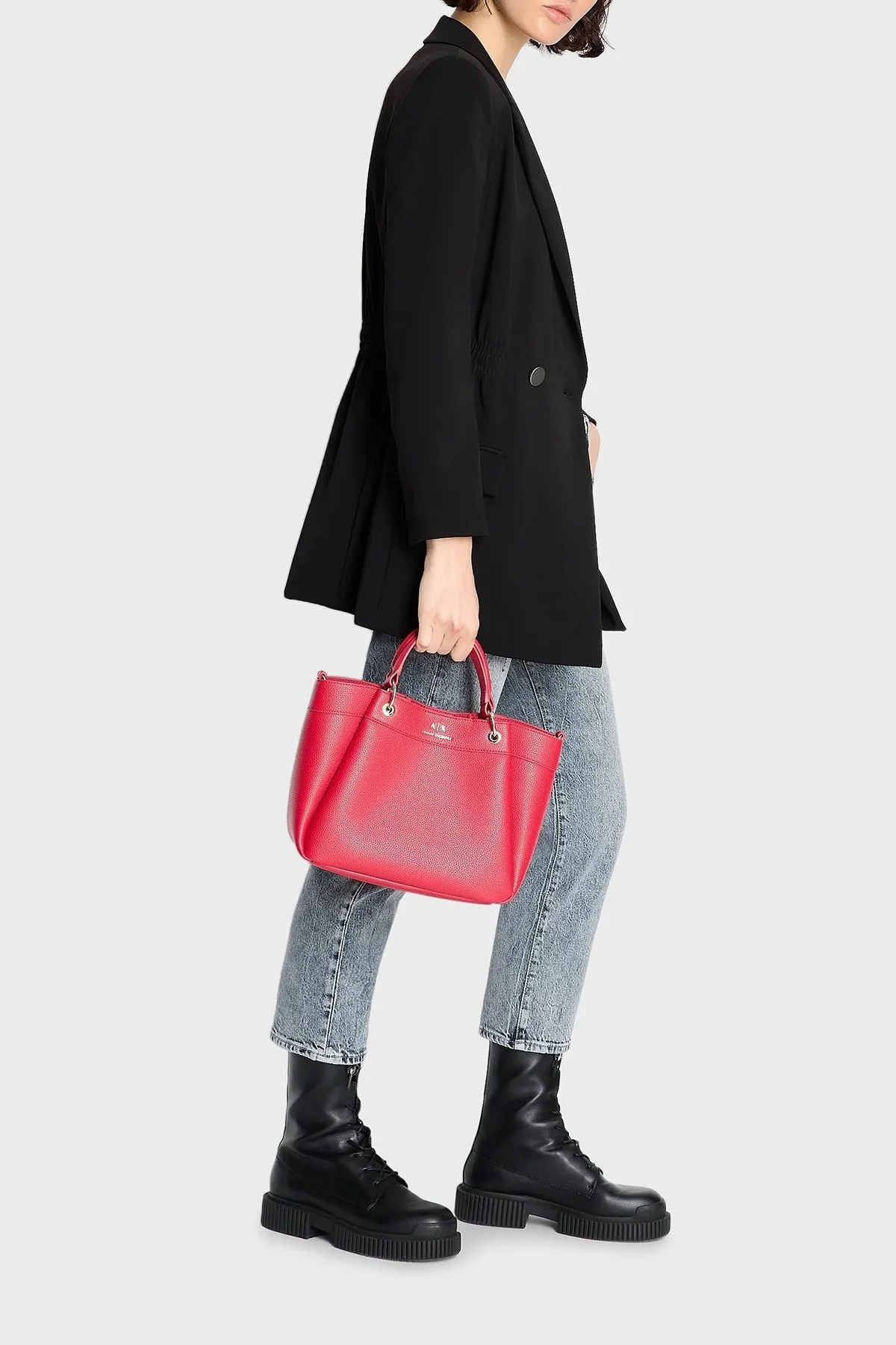 Armani Exchange Ayarlanabilir Askılı Astarsız Bayan Çanta 942911 CC783 22775 KIRMIZI - 3