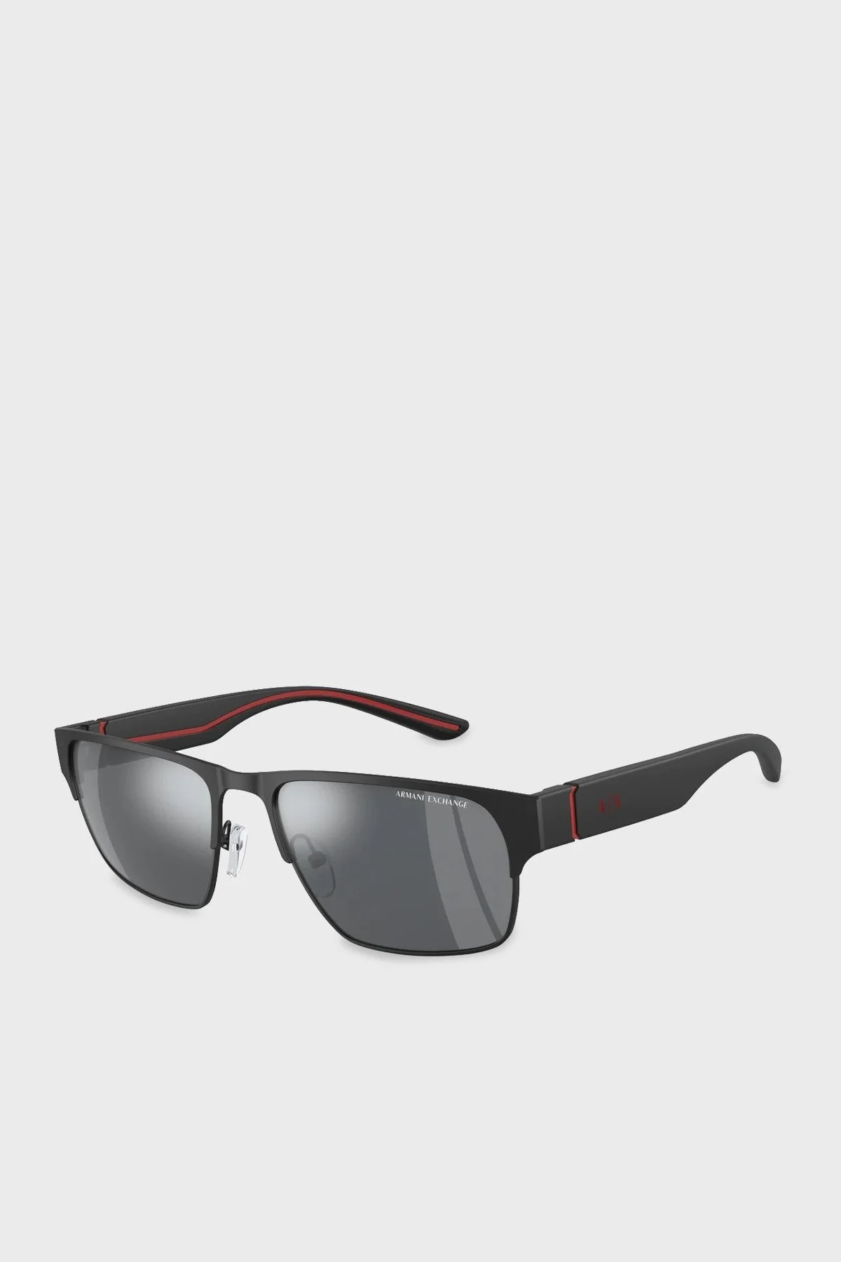 Armani Exchange Aynalı Güneş Erkek Gözlük 0AX2046S 60006G 57 Mat Siyah-Açık Gri - 2