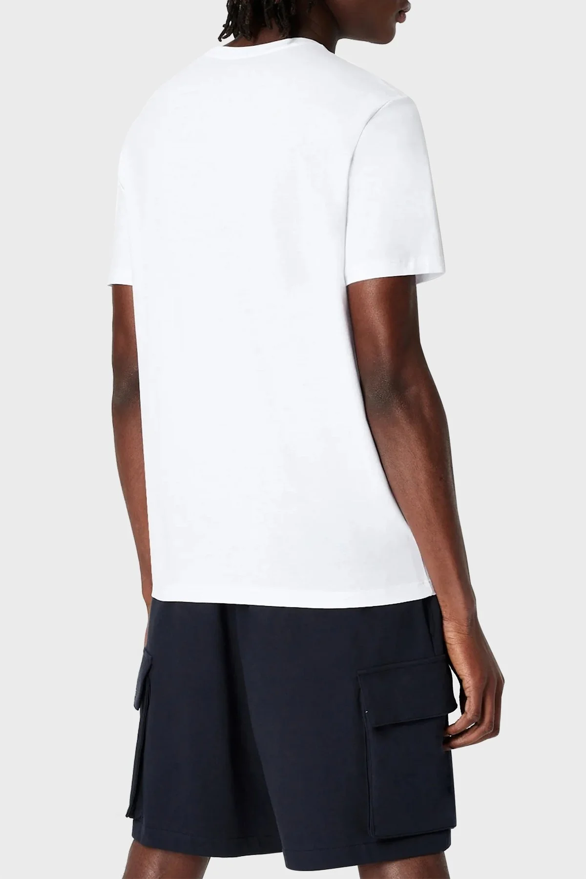 Armani Exchange Baskılı % 100 Pamuk Bisiklet Yaka Regular Fit Erkek T Shirt 3RZTJE ZJH4Z 1100 BEYAZ - 6