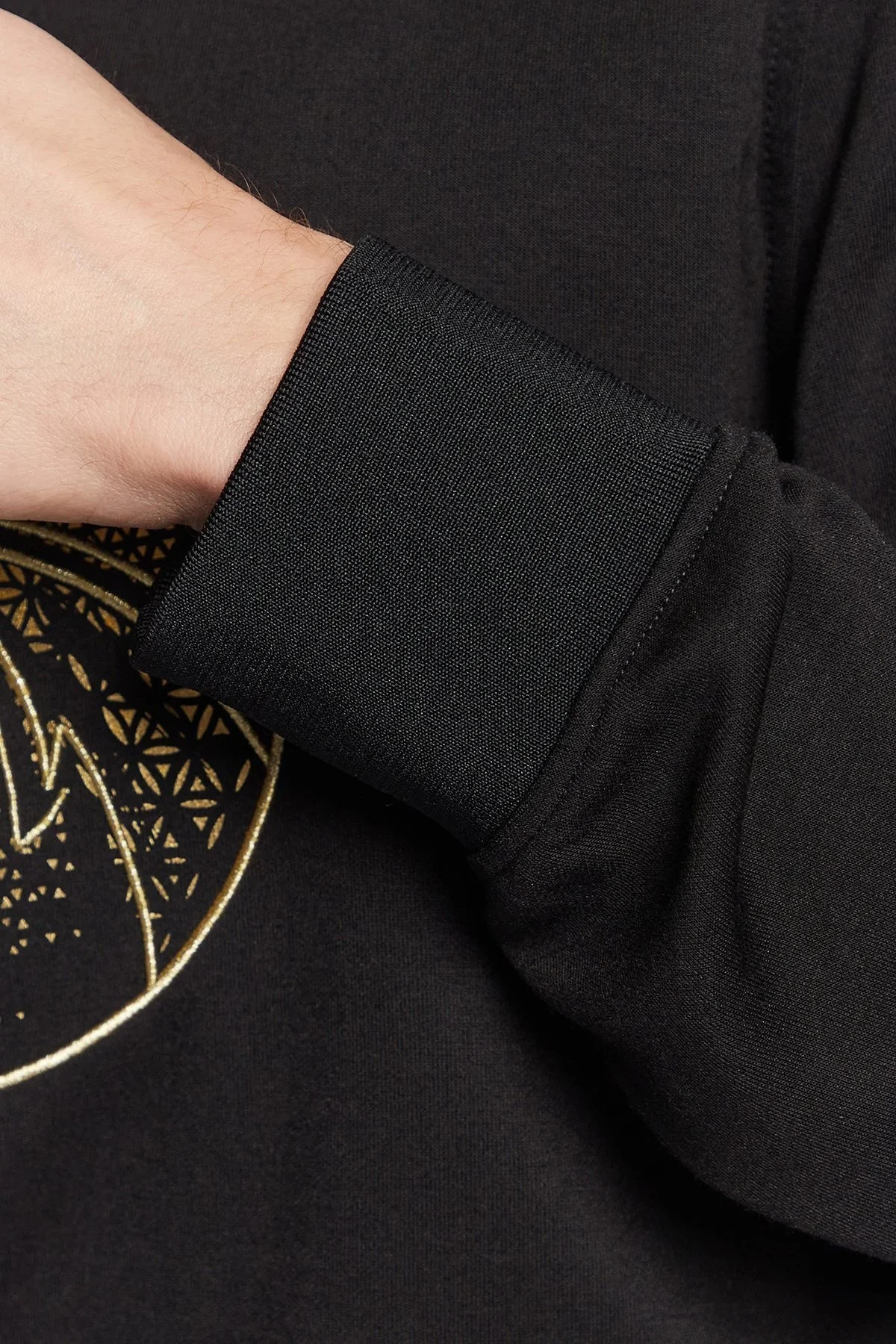 Armani Exchange Baskılı Kapüşonlu Regular Fit Erkek Sweat 3RZMRB Z9N1Z 1200 SİYAH - 5