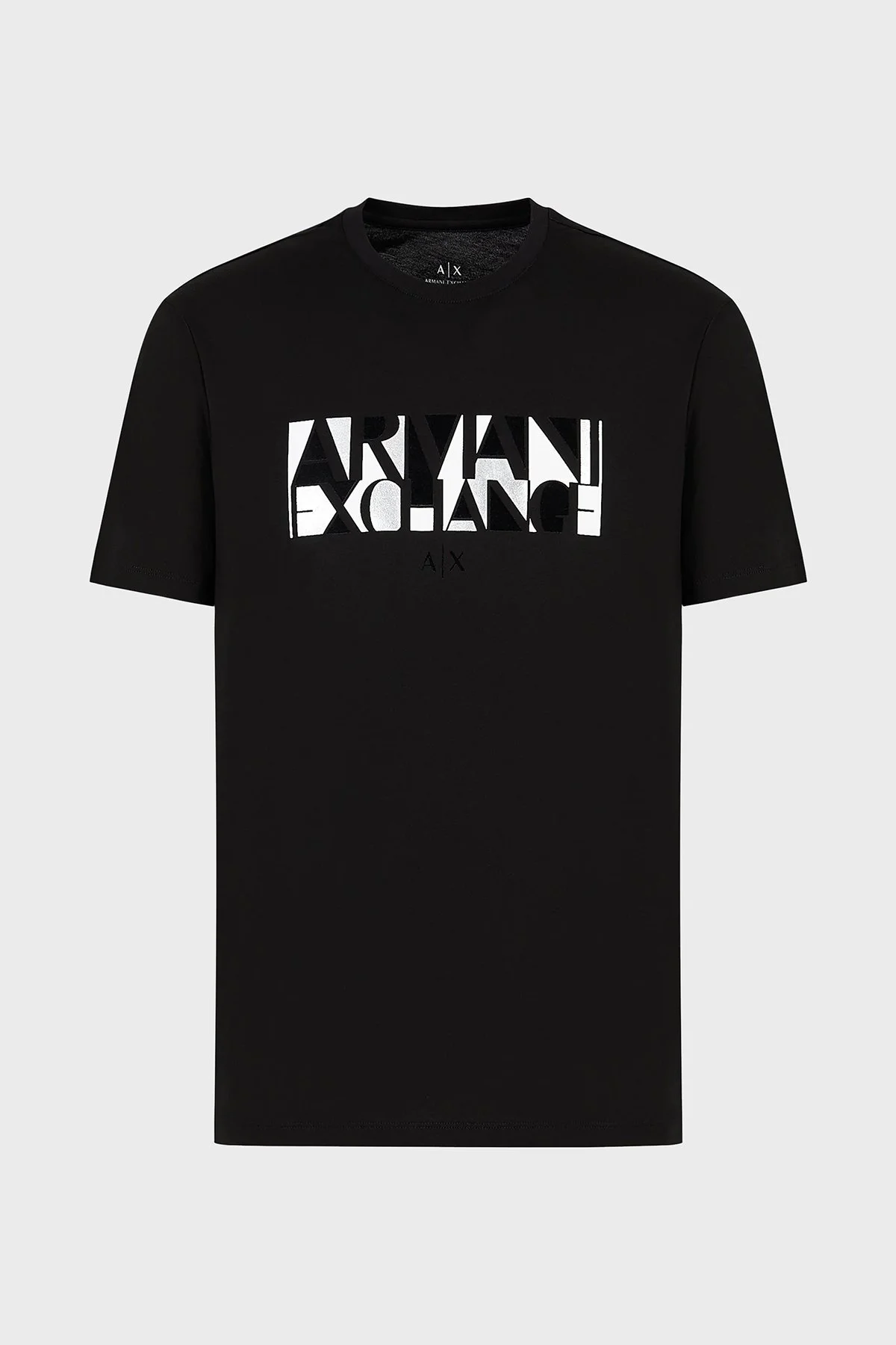 Armani Exchange Baskılı Pamuklu Bisiklet Yaka Regular Fit Erkek T Shirt 6RZTJC ZJBYZ 1200 SİYAH - 4