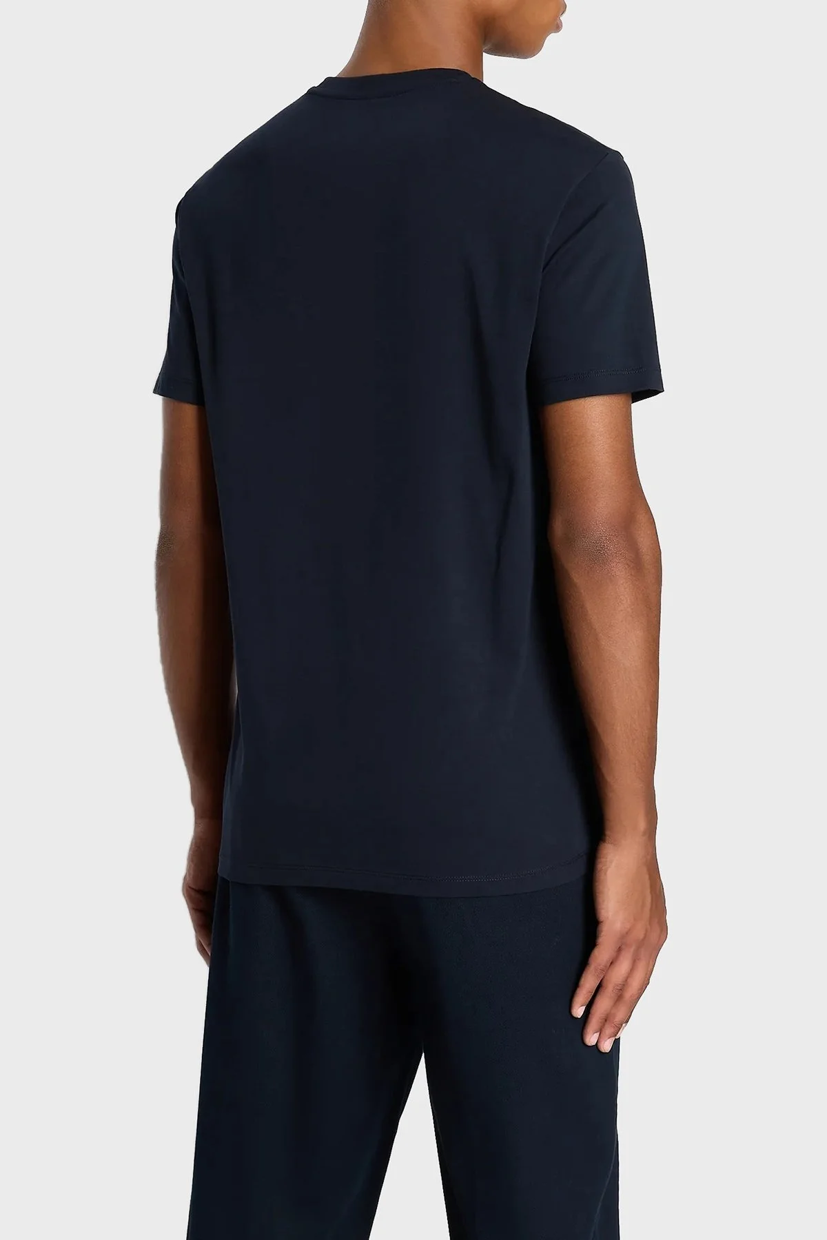 Armani Exchange Baskılı Pamuklu Bisiklet Yaka Regular Fit Erkek T Shirt 6RZTJC ZJBYZ 1510 LACİVERT - 2