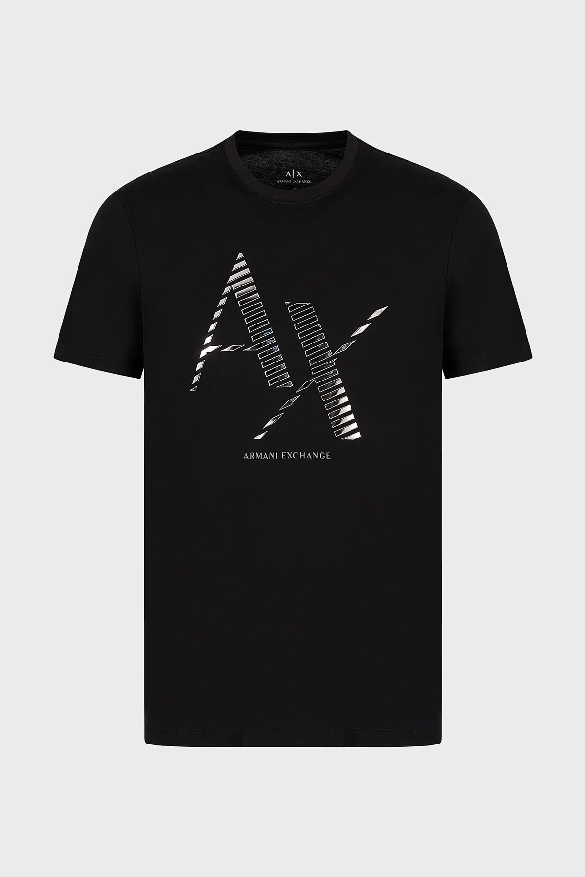 Armani Exchange Baskılı Pamuklu Bisiklet Yaka Slim Fit Erkek T Shirt 6RZTKD ZJBYZ 1200 SİYAH - 4