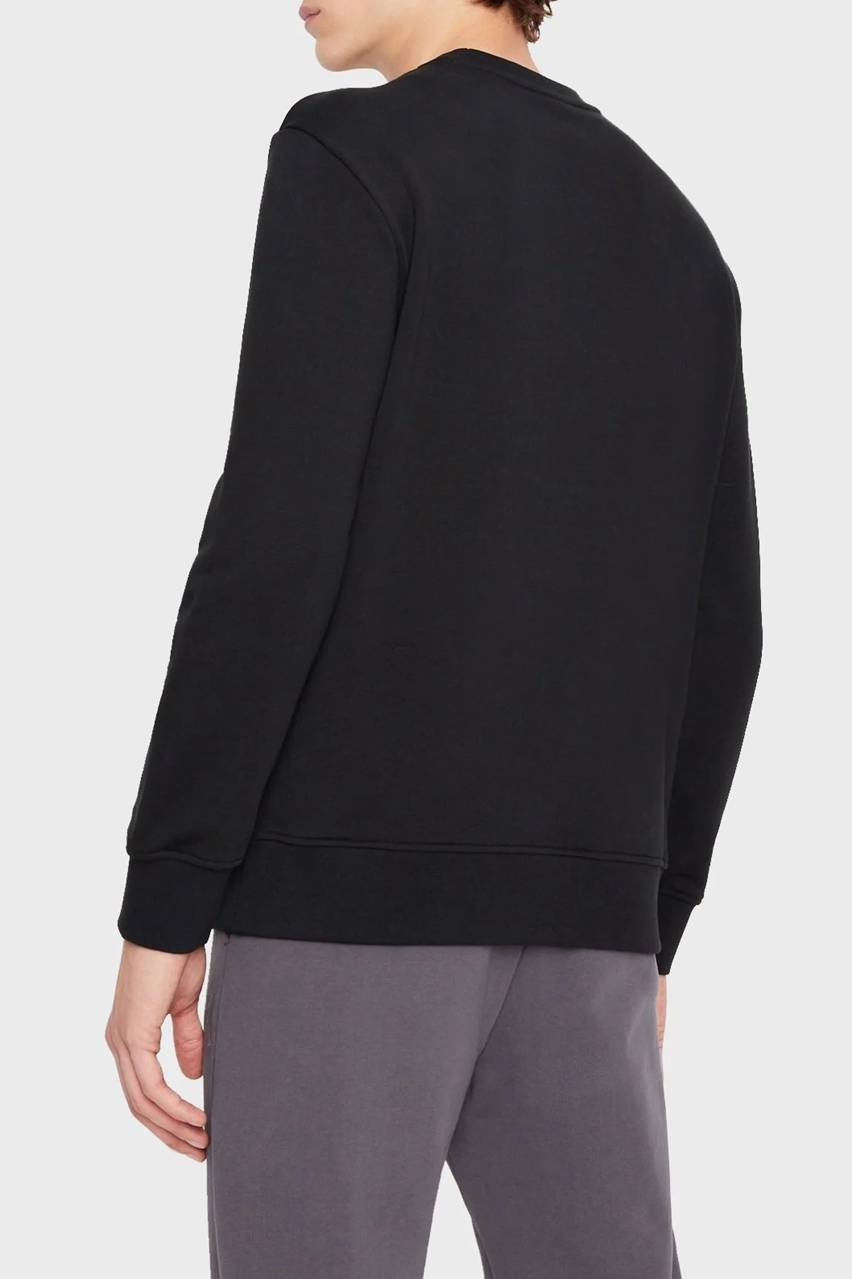 Armani Exchange Baskılı Regular Fit Bisiklet Yaka % 100 Pamuk Erkek Sweat 6LZMHG ZJ6RZ 1200 SİYAH - 3