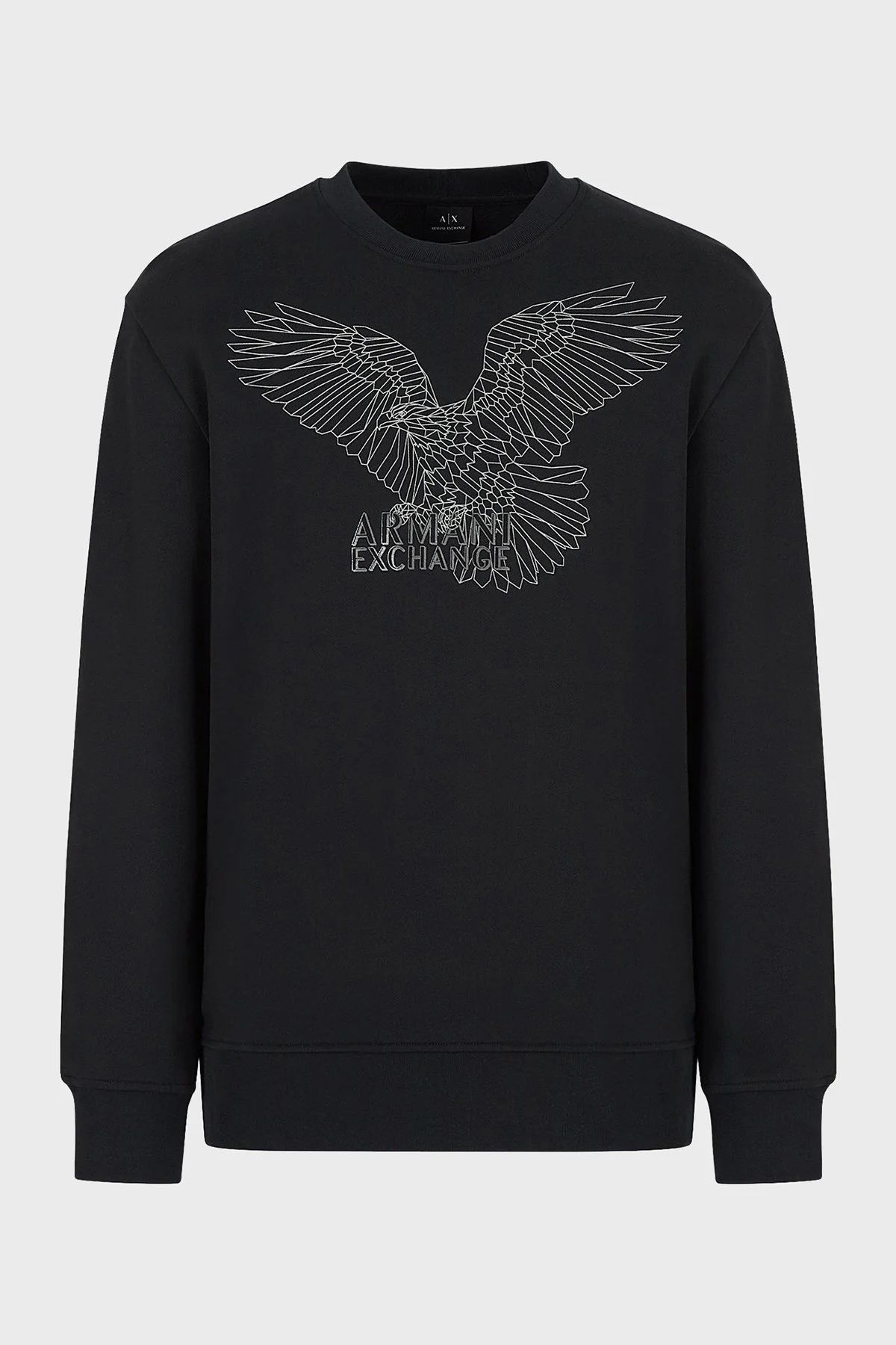 Armani Exchange Baskılı Regular Fit Bisiklet Yaka % 100 Pamuk Erkek Sweat 6LZMHG ZJ6RZ 1200 SİYAH - 4