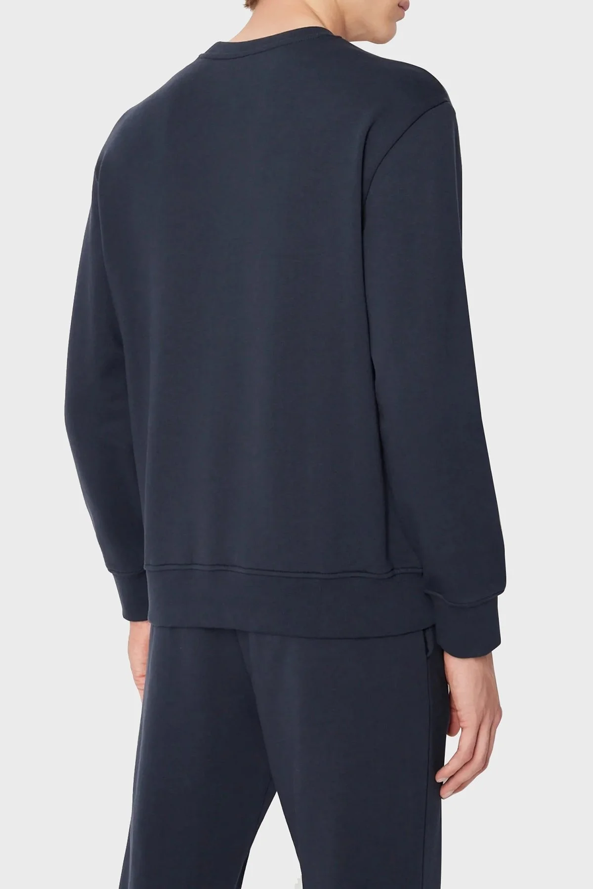 Armani Exchange Baskılı Regular Fit Bisiklet Yaka % 100 Pamuk Erkek Sweat 6LZMHG ZJ6RZ 1510 LACİVERT - 3