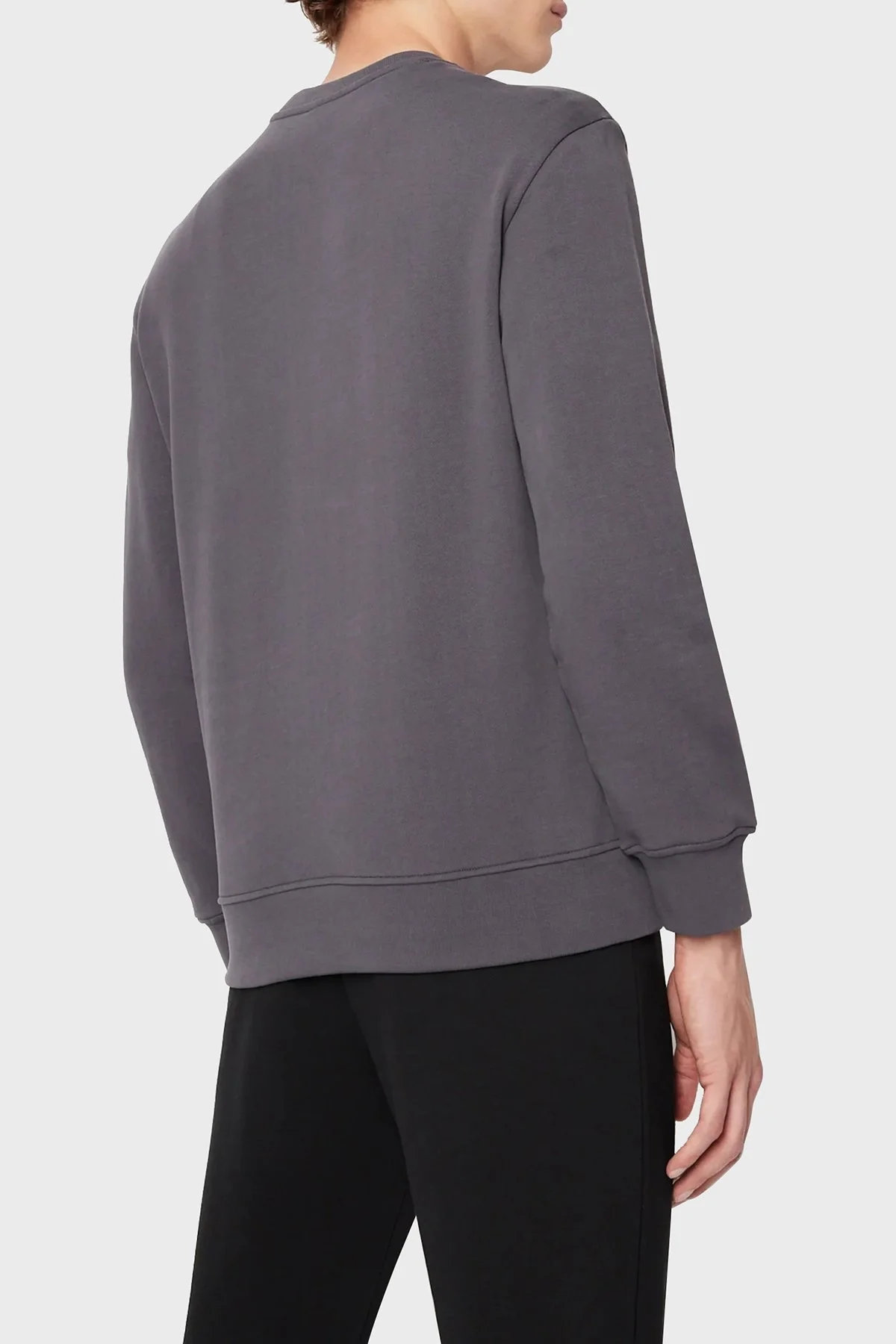 Armani Exchange Baskılı Regular Fit Bisiklet Yaka % 100 Pamuk Erkek Sweat 6LZMHG ZJ6RZ 1978 ANTRASİT - 2