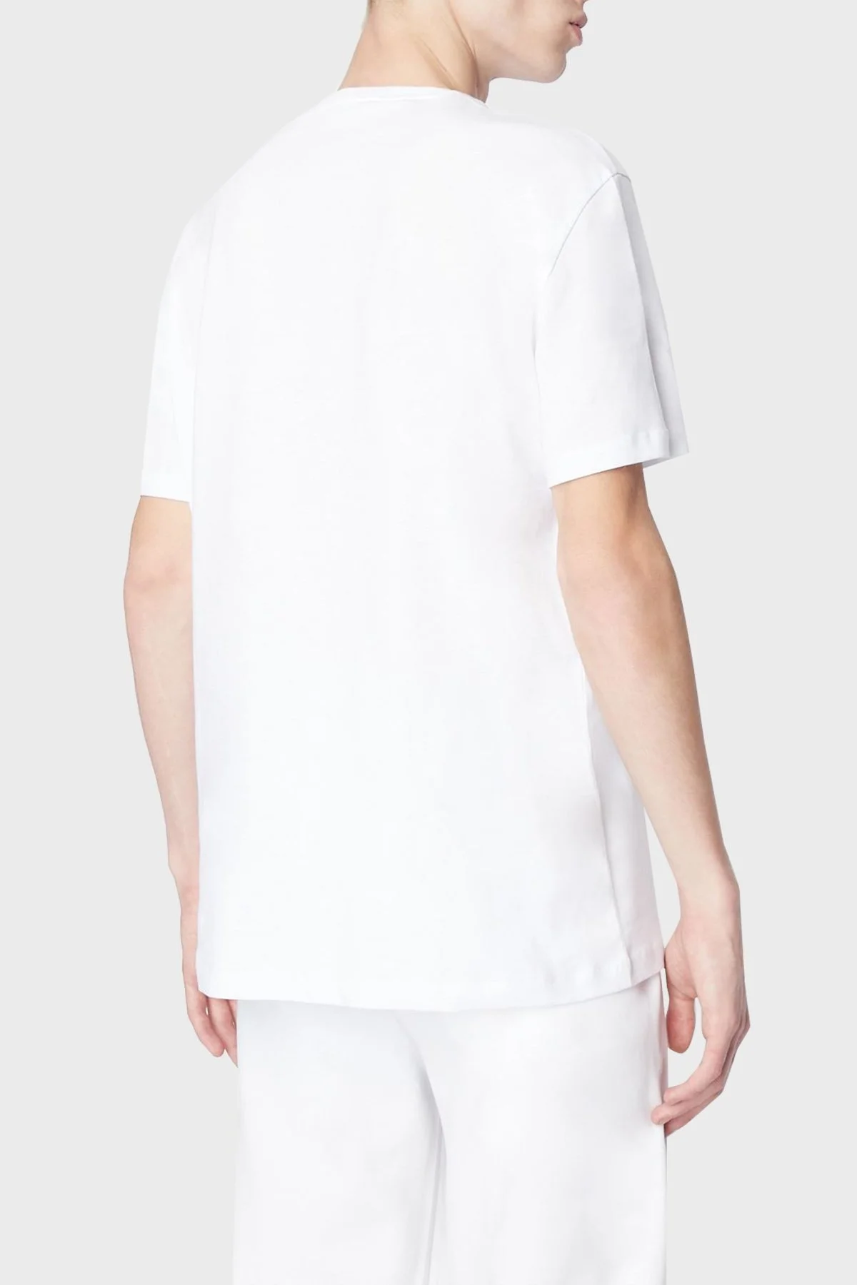 Armani Exchange Baskılı Regular Fit Bisiklet Yaka % 100 Pamuk Erkek T Shirt 6LZTAN ZJGCZ 1100 BEYAZ - 3