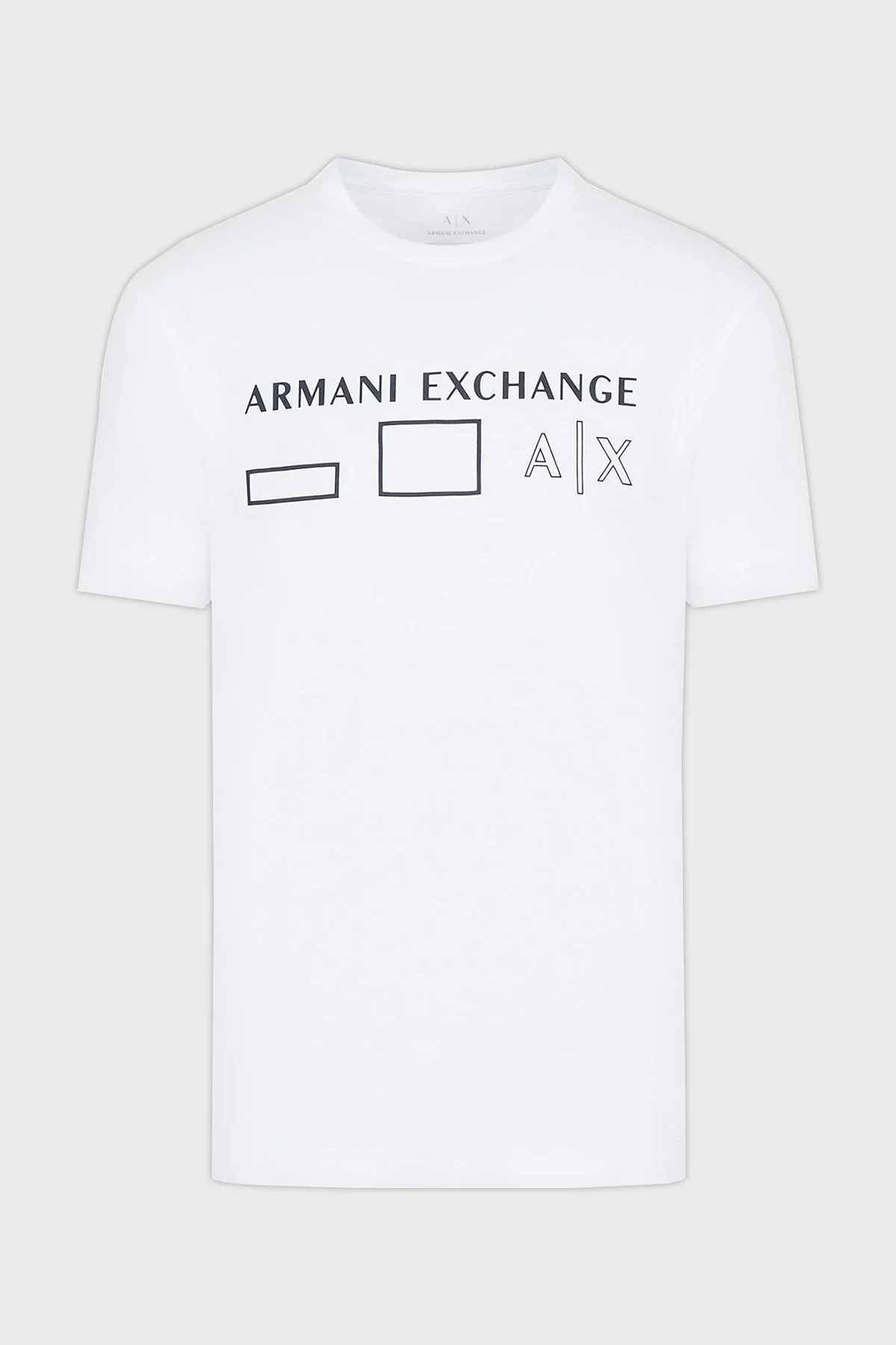 Armani Exchange Baskılı Regular Fit Bisiklet Yaka % 100 Pamuk Erkek T Shirt 6LZTAN ZJGCZ 1100 BEYAZ - 5