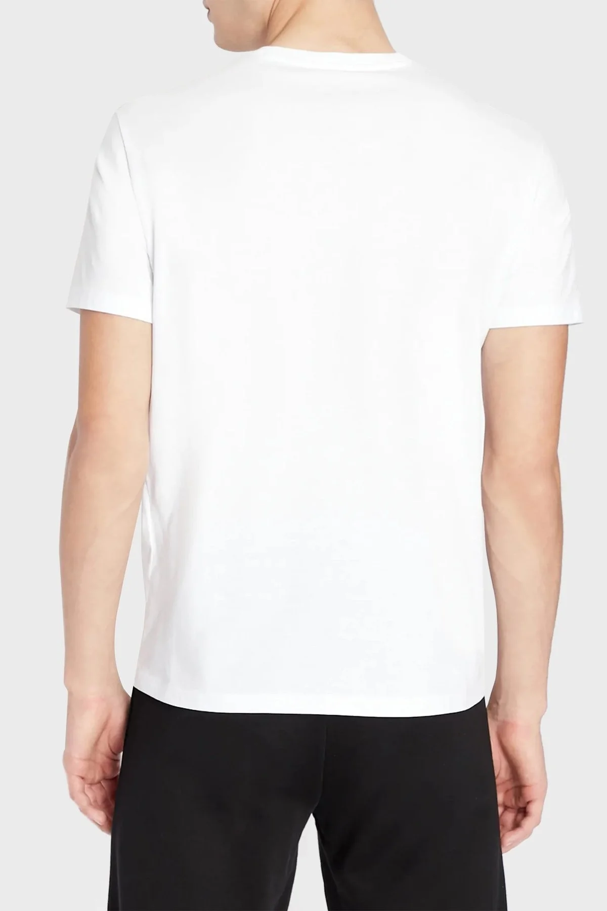 Armani Exchange Baskılı Regular Fit Bisiklet Yaka % 100 Pamuk Erkek T Shirt 6LZTAZ ZJFCZ 1100 BEYAZ - 2