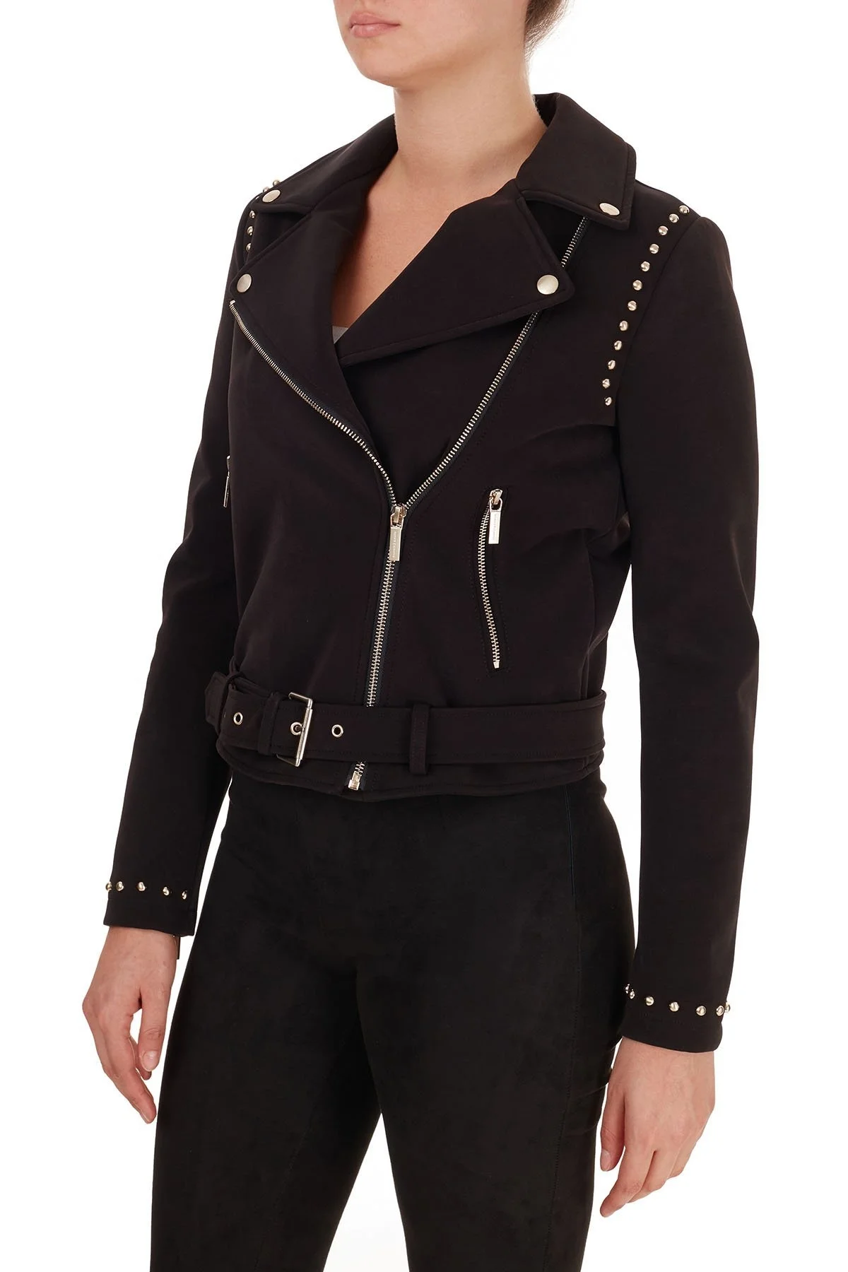 Armani Exchange Bel Kemerli Regular Fit Bayan Mont 6HYB10 YNKMZ 1200 SİYAH - 3